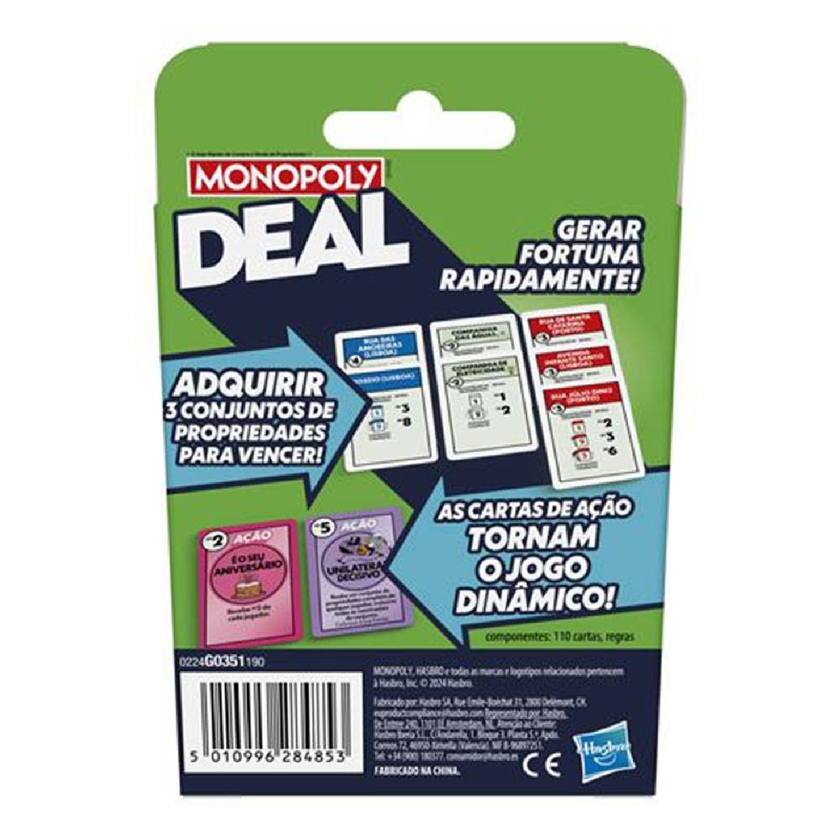 Jogo de Cartas Monopoly Deal - Hasbro Gaming 8