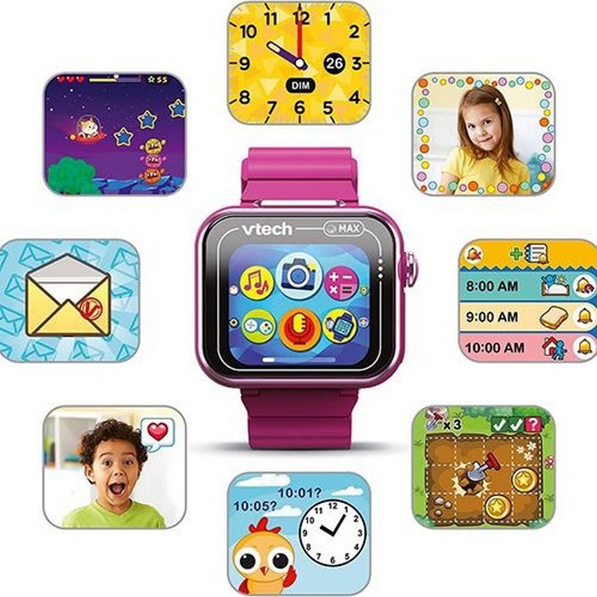 Relógio Rosa Kidizoom Smart Watch Max 2