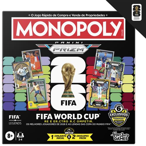 Jogo Monopoly Panini Prizm - FIFA World Cup 2