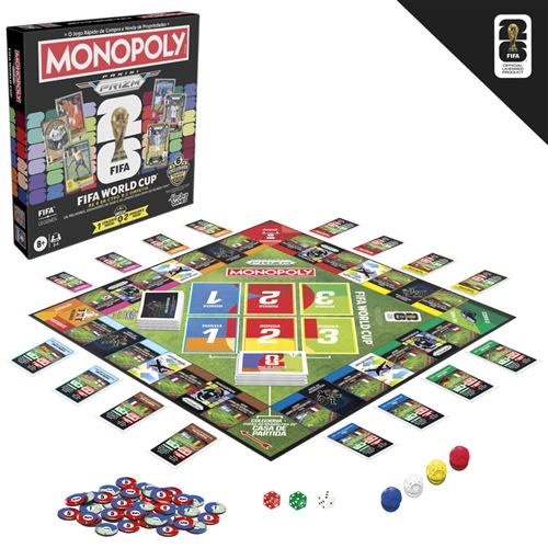 Jogo Monopoly Panini Prizm - FIFA World Cup 3