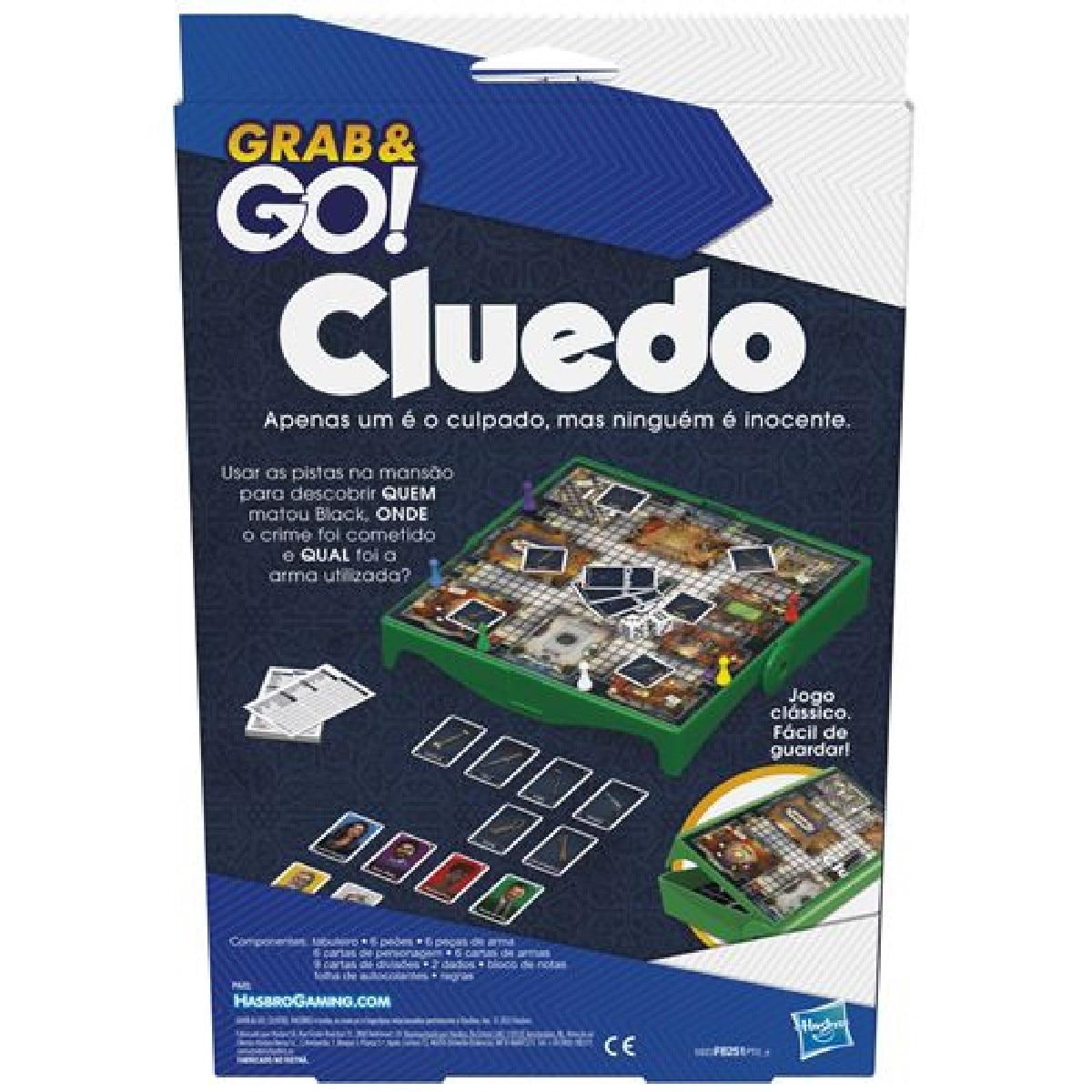 Jogo de Tabuleiro Cluedo Grab & Go 2