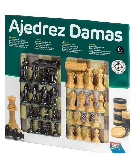 Xadrez + Damas 40 Cm + Acc 1