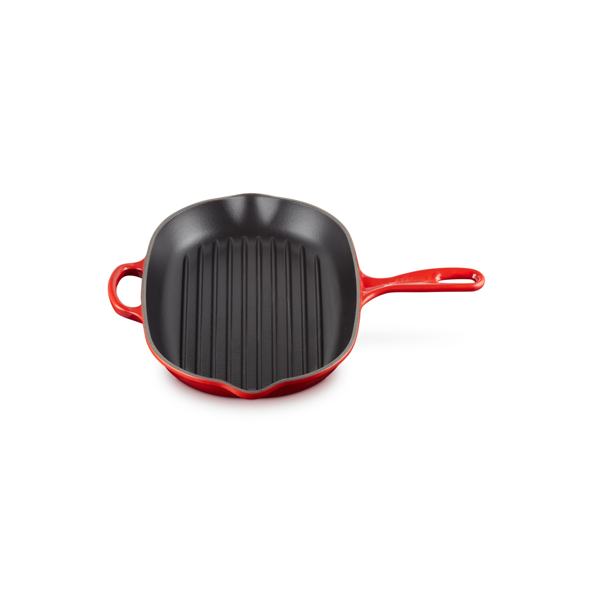 Frigideira Skillet ovalada de ferro fundido Le Creuset Cereja-2