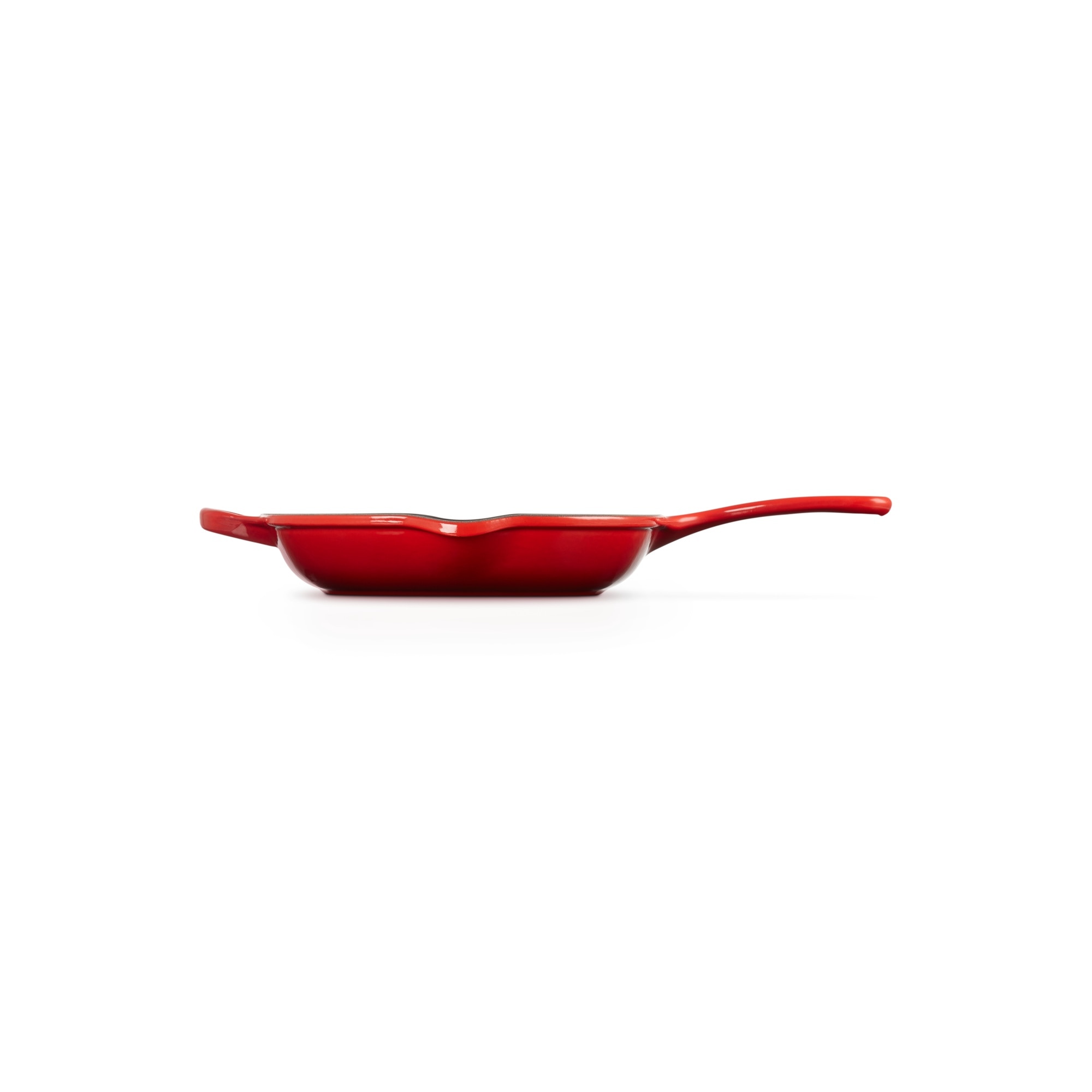 Frigideira Skillet ovalada de ferro fundido Le Creuset Cereja-3