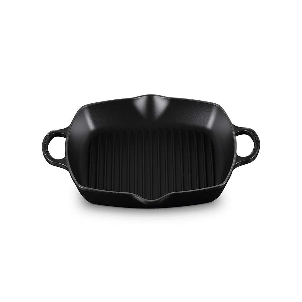 Grelhador alta quadrada de ferro fundido Le Creuset Preto-2