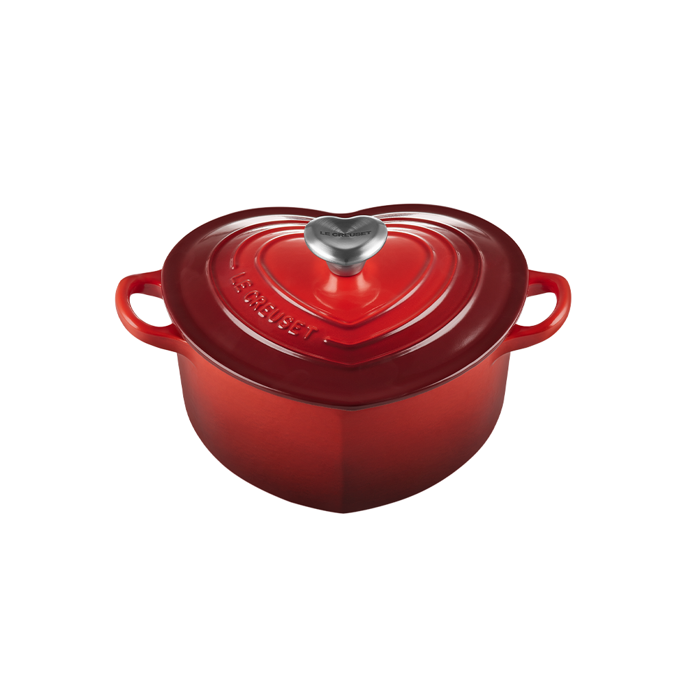 Cocotte coração de Ferro Fundido Le Creuset Cereja-1