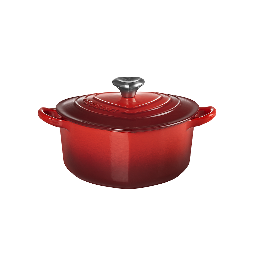 Cocotte coração de Ferro Fundido Le Creuset Cereja-2