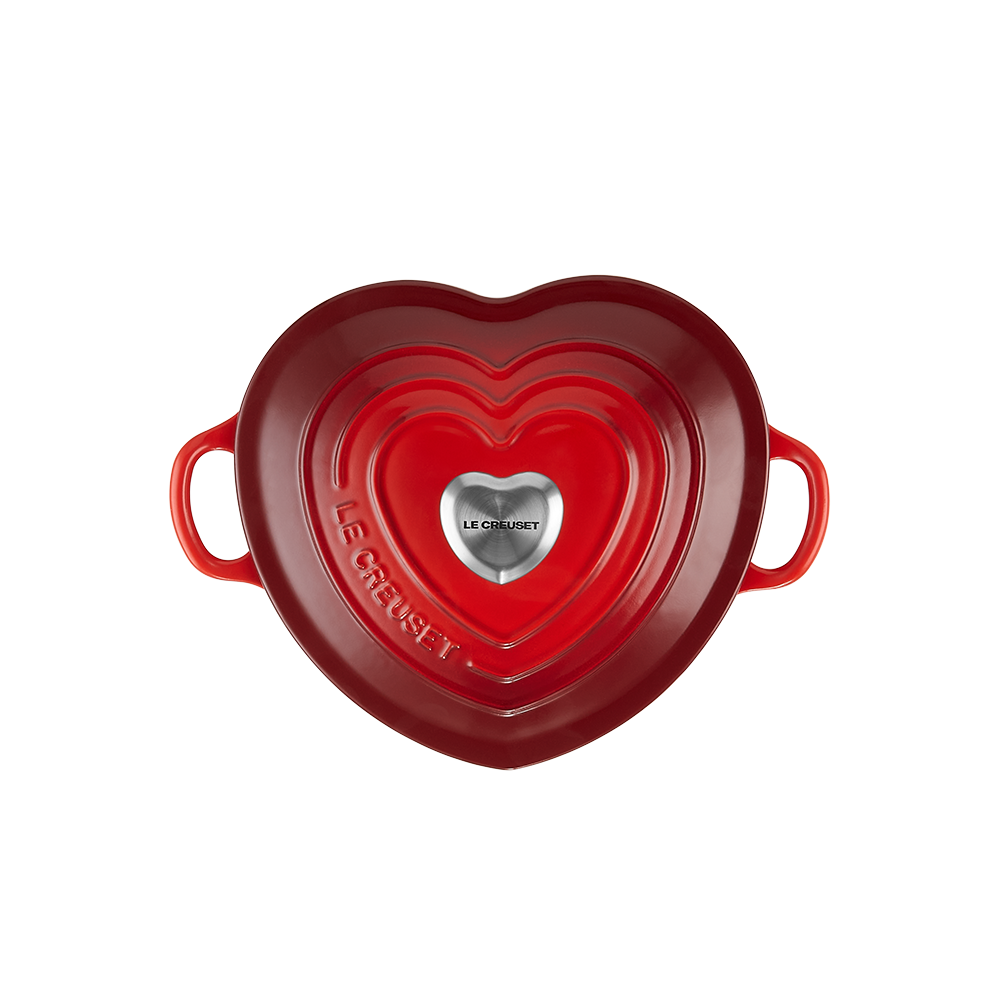 Cocotte coração de Ferro Fundido Le Creuset Cereja-4