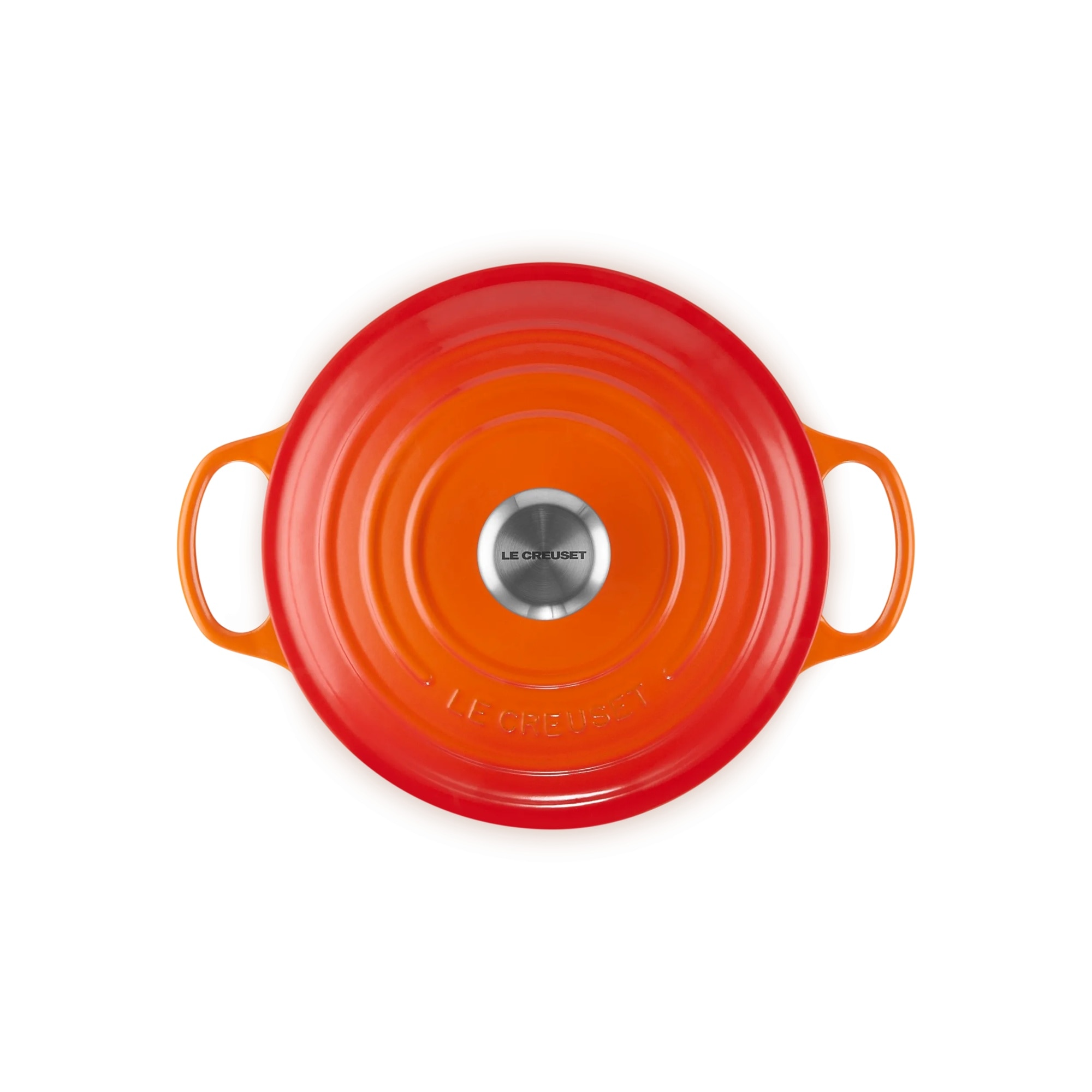 Cocotte redonda baixa de ferro fundido Le Creuset Vulcânico-3