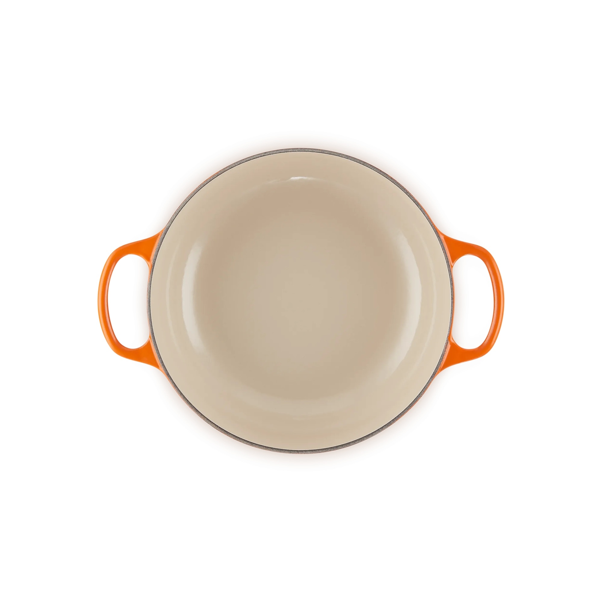Cocotte redonda baixa de ferro fundido Le Creuset Vulcânico-4