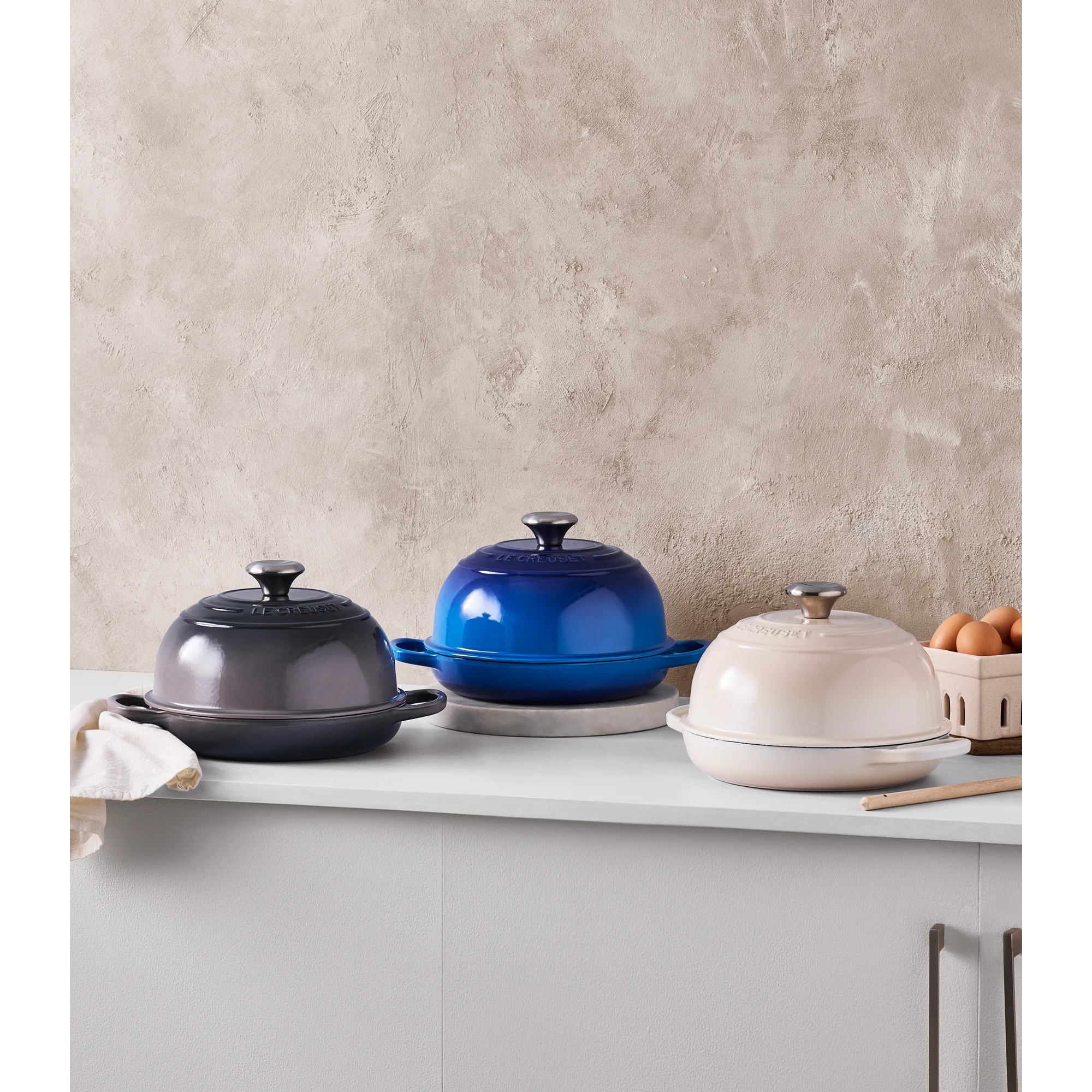 Cocotte para pão de ferro fundido Le Creuset Azulão-6