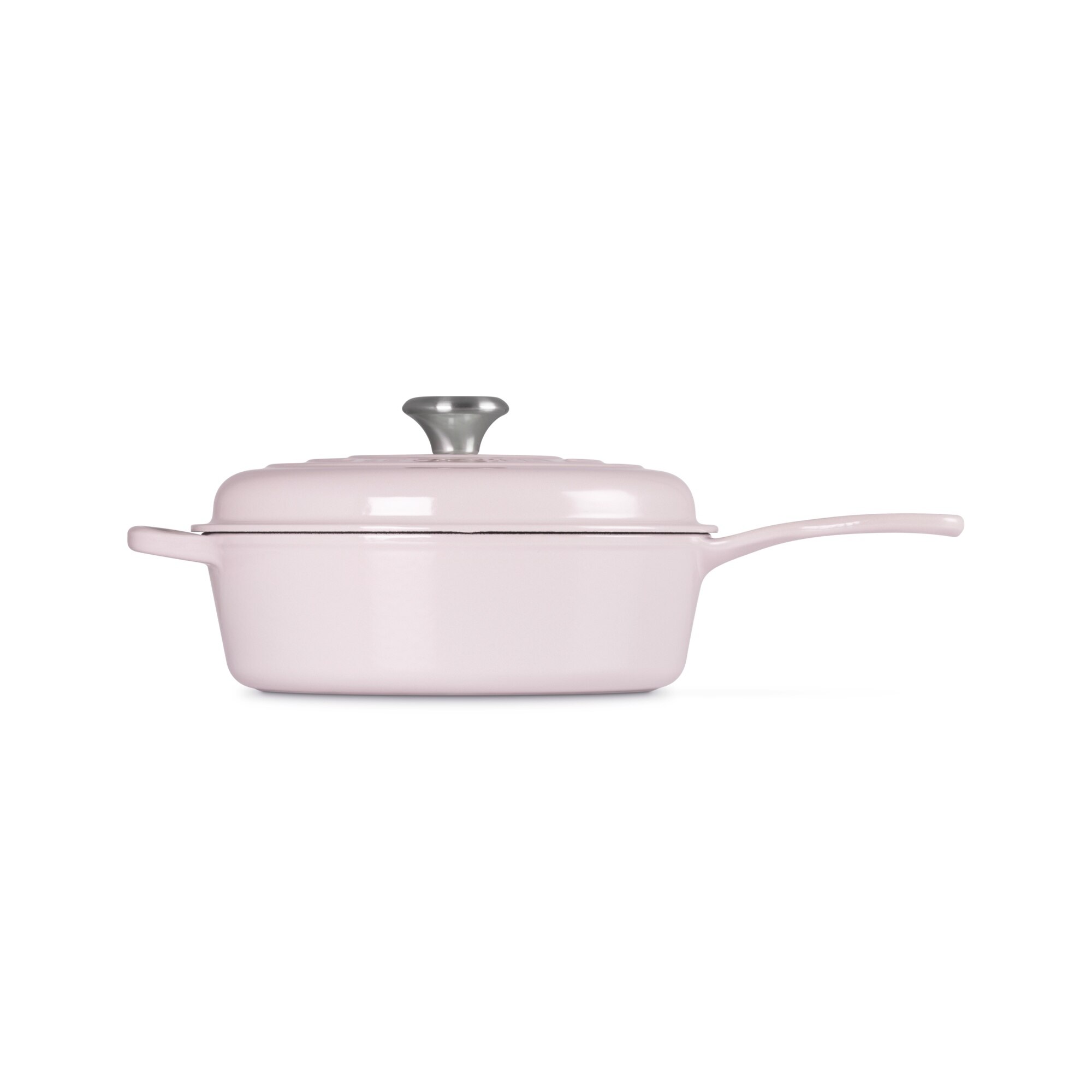 Tacho com cabo de ferro fundido com cabo Le Creuset Rosa-pálido-3