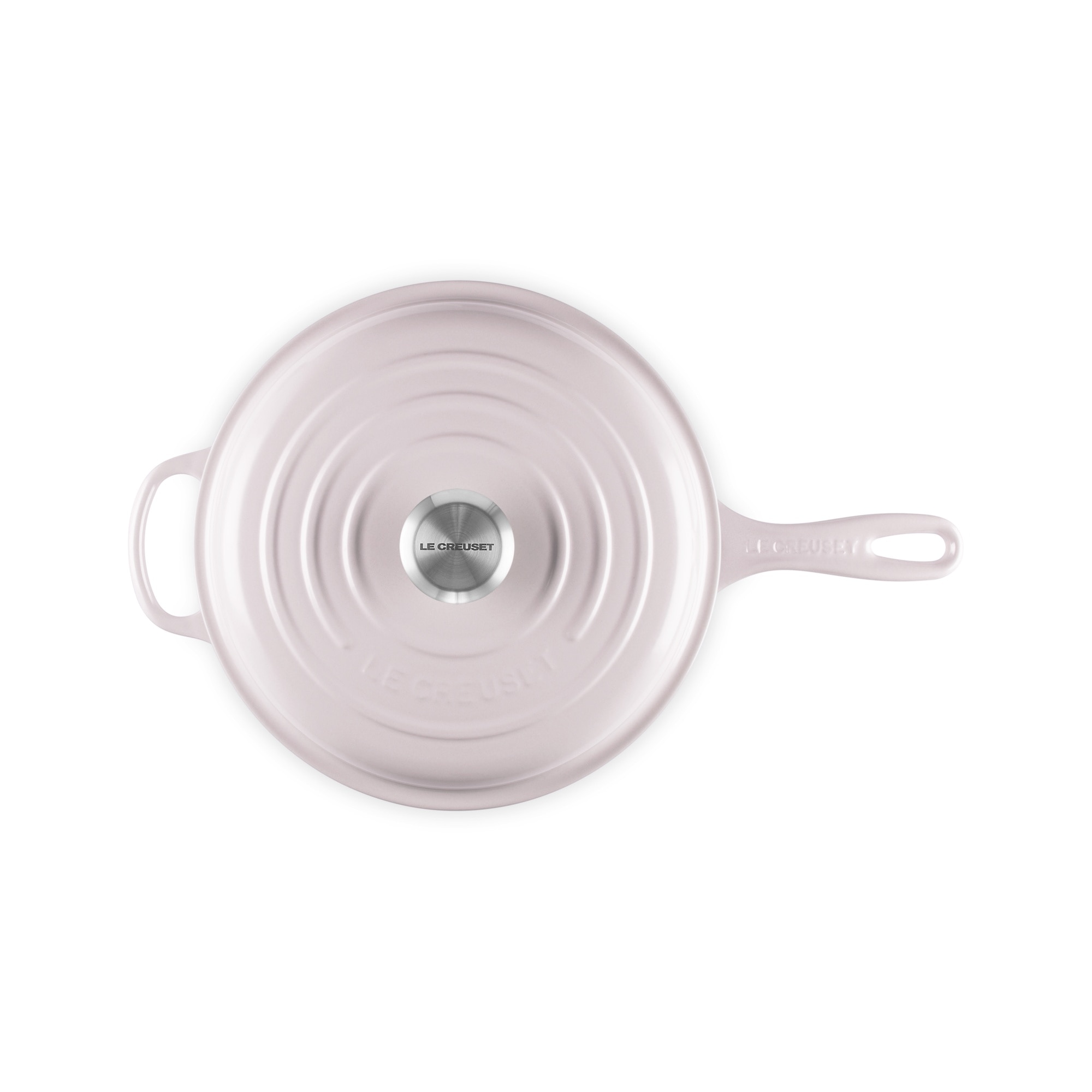 Tacho com cabo de ferro fundido com cabo Le Creuset Rosa-pálido-4
