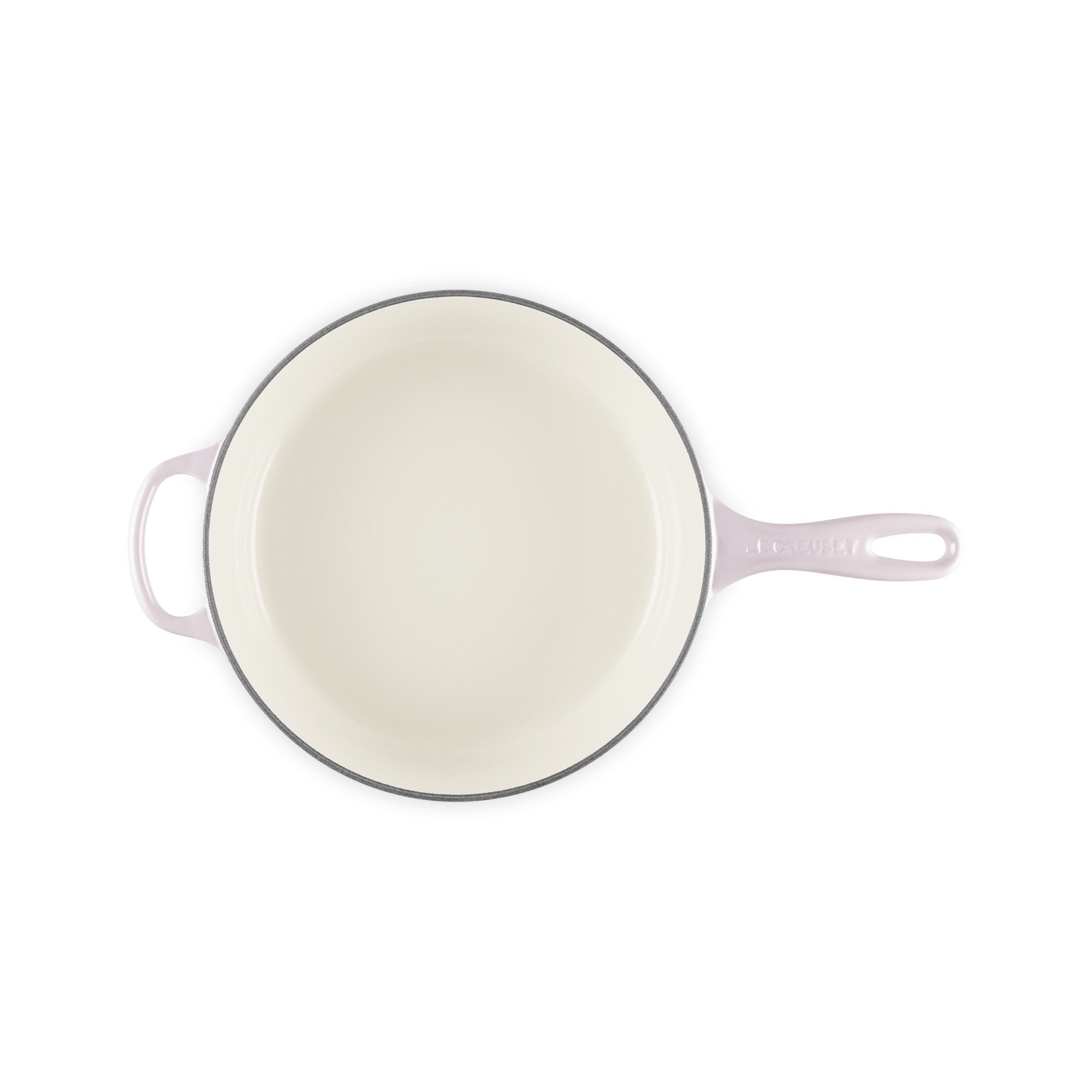 Tacho com cabo de ferro fundido com cabo Le Creuset Rosa-pálido-5