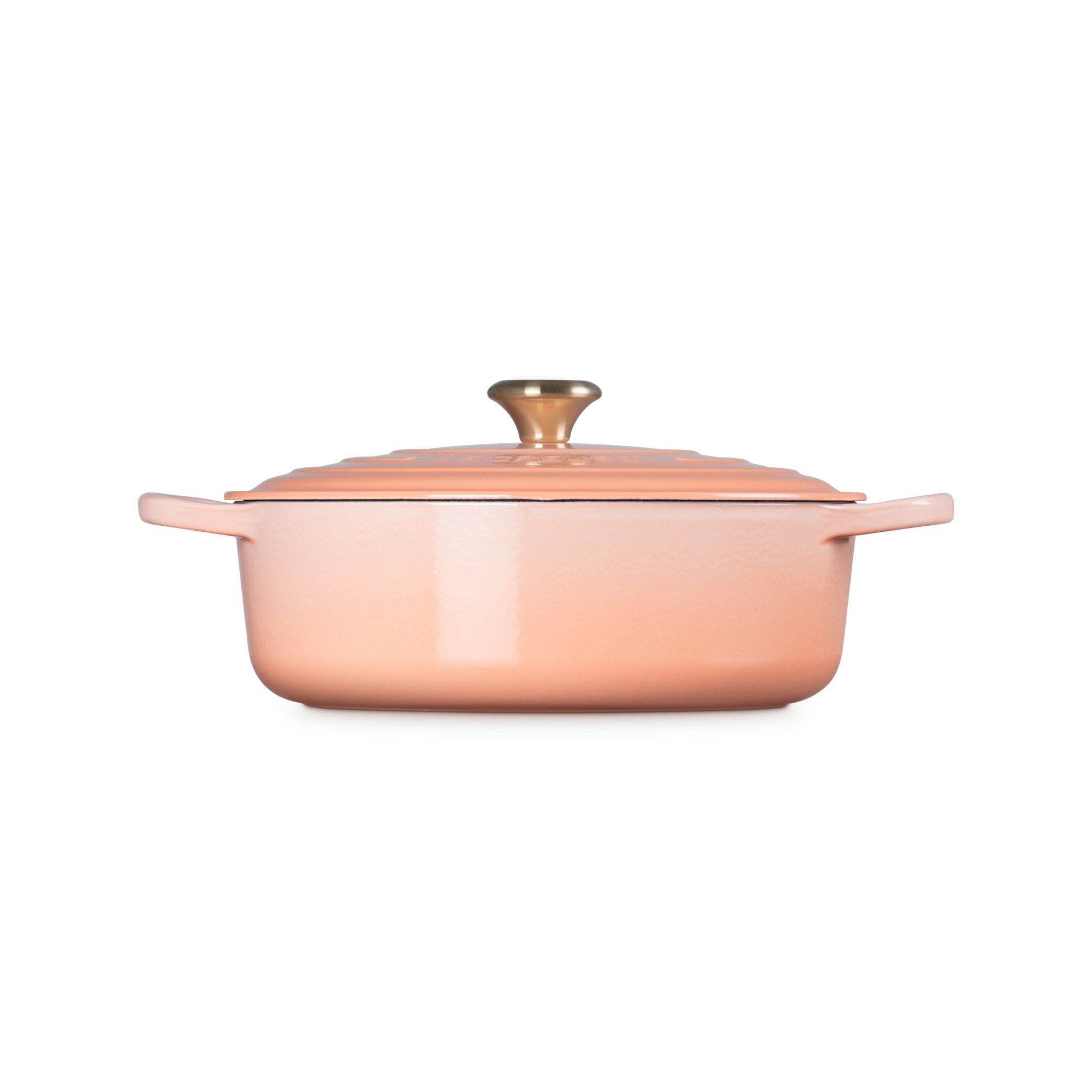 Cocotte redonda baixa de ferro fundido Le Creuset Salmão-3