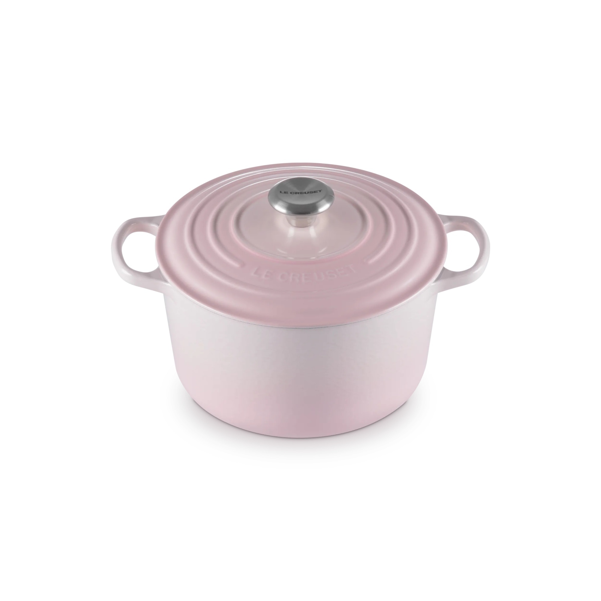 Cocotte redonda alta de ferro fundido Le Creuset Rosa-2