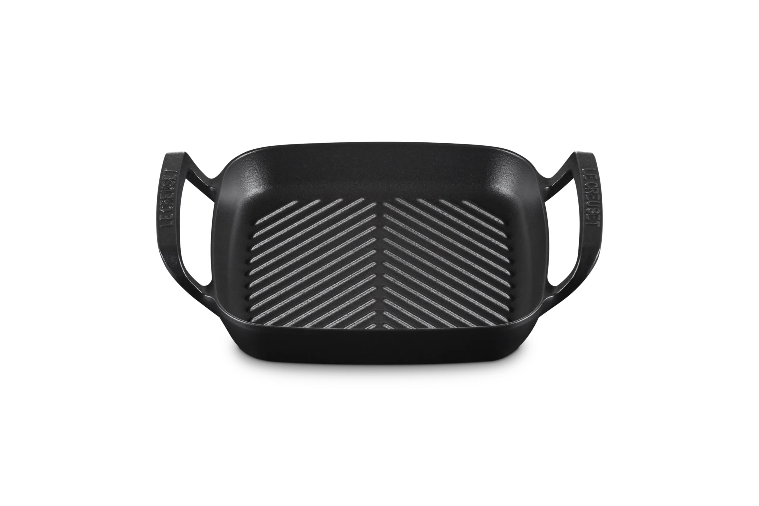 Frigideira BBQ Grill Quadrada Ferro Fundido Le Creuset Preto-2