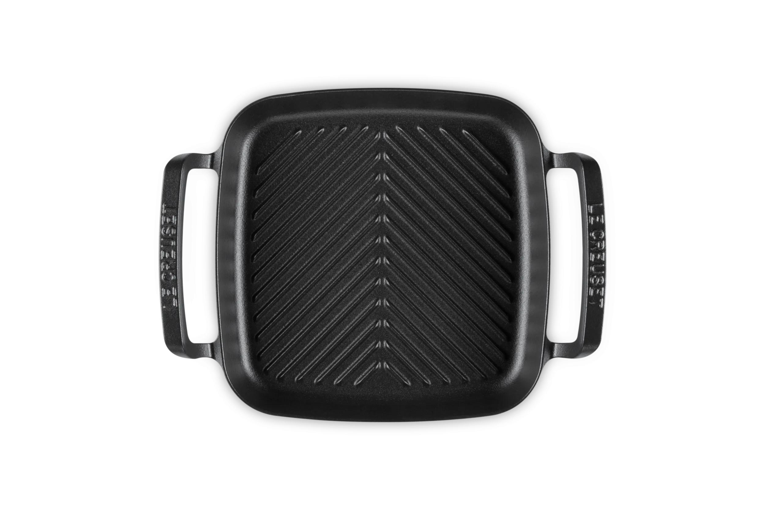 Frigideira BBQ Grill Quadrada Ferro Fundido Le Creuset Preto-3