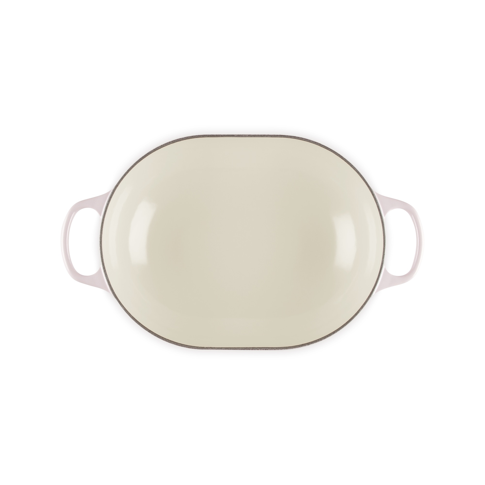 Caçarola baixa oval de ferro fundido Le Creuset Rosa-4