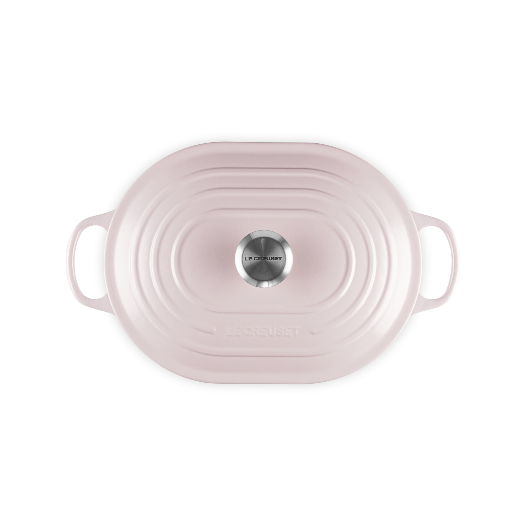 Caçarola baixa oval de ferro fundido Le Creuset Rosa-5