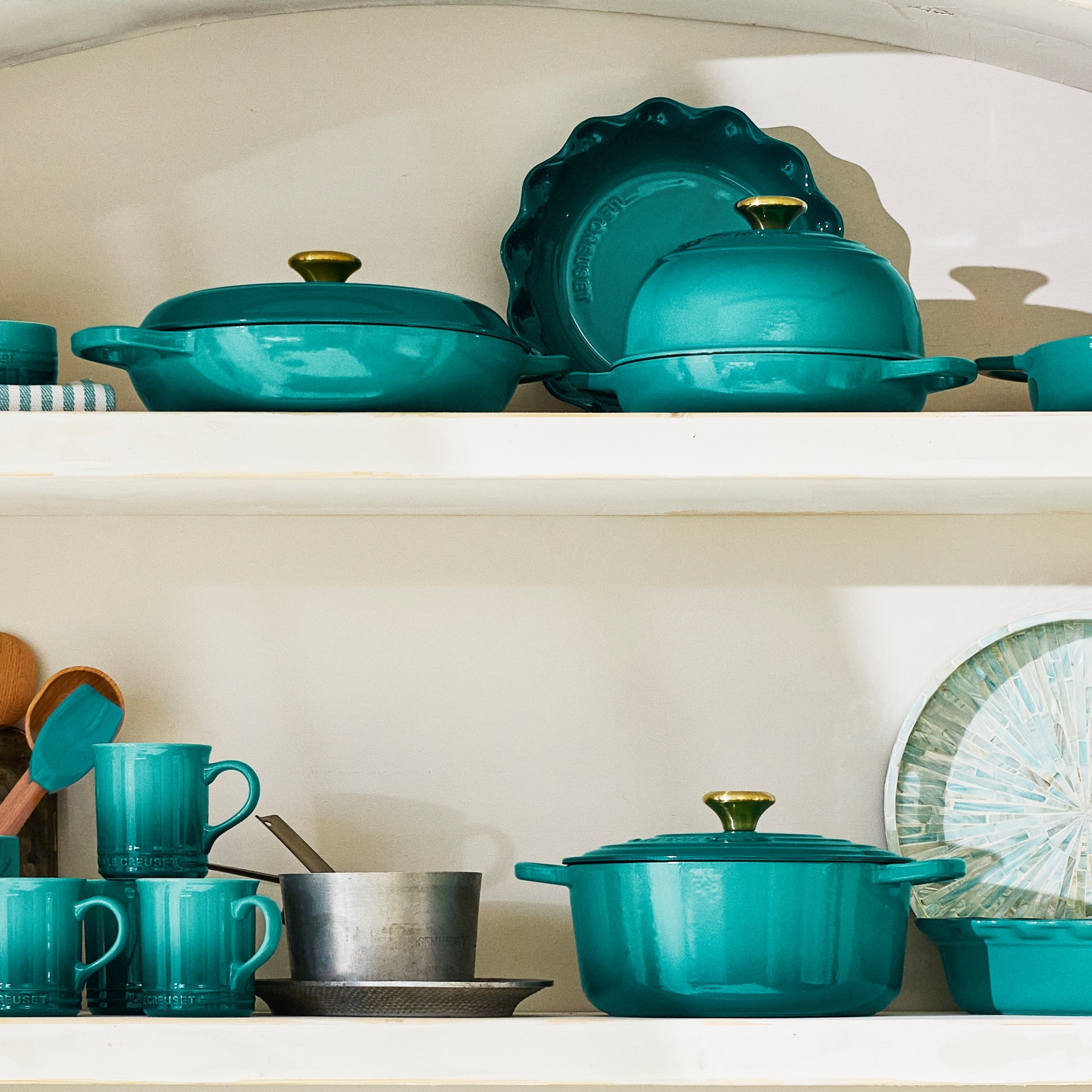 Cocotte para pão de ferro fundido Le Creuset Azul Pacífico-6