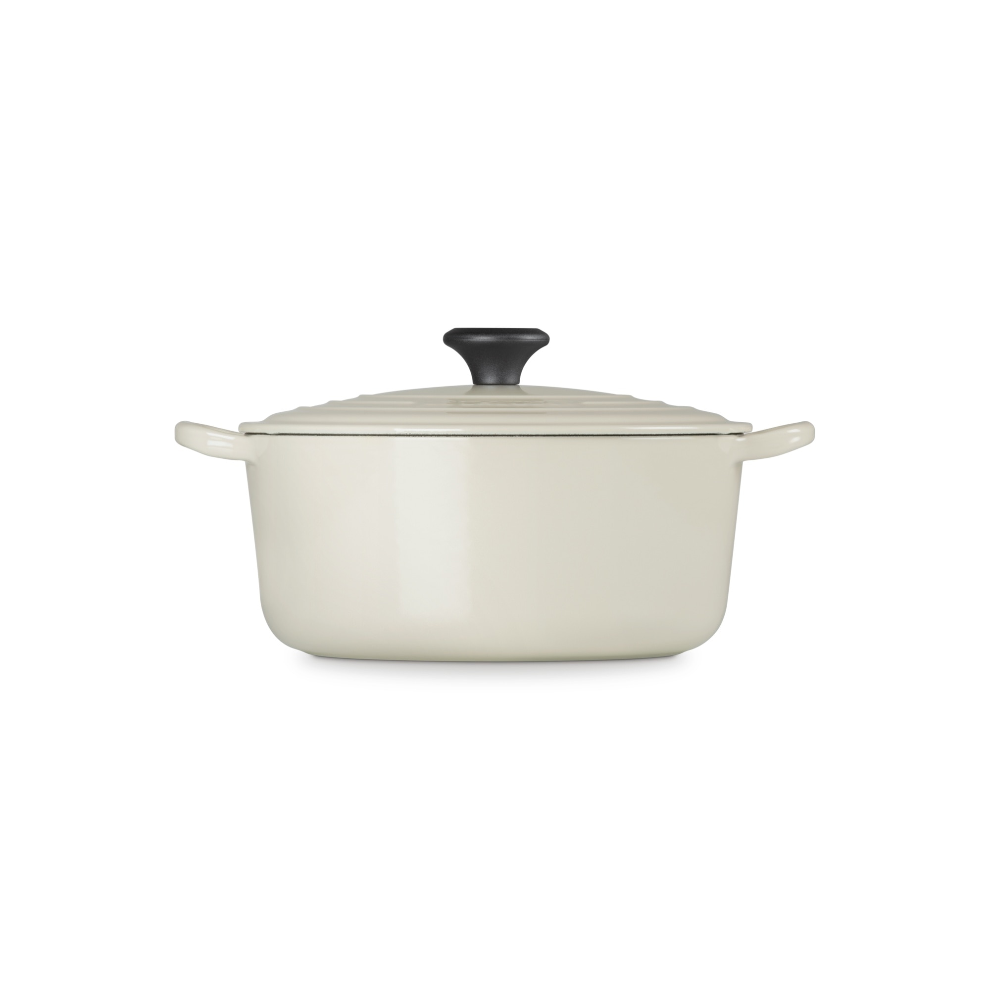 Cocotte redonda de ferro fundido Le Creuset Creme-3