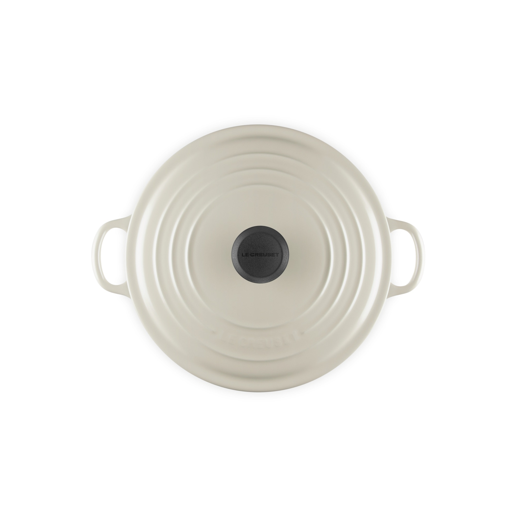 Cocotte redonda de ferro fundido Le Creuset Creme-5