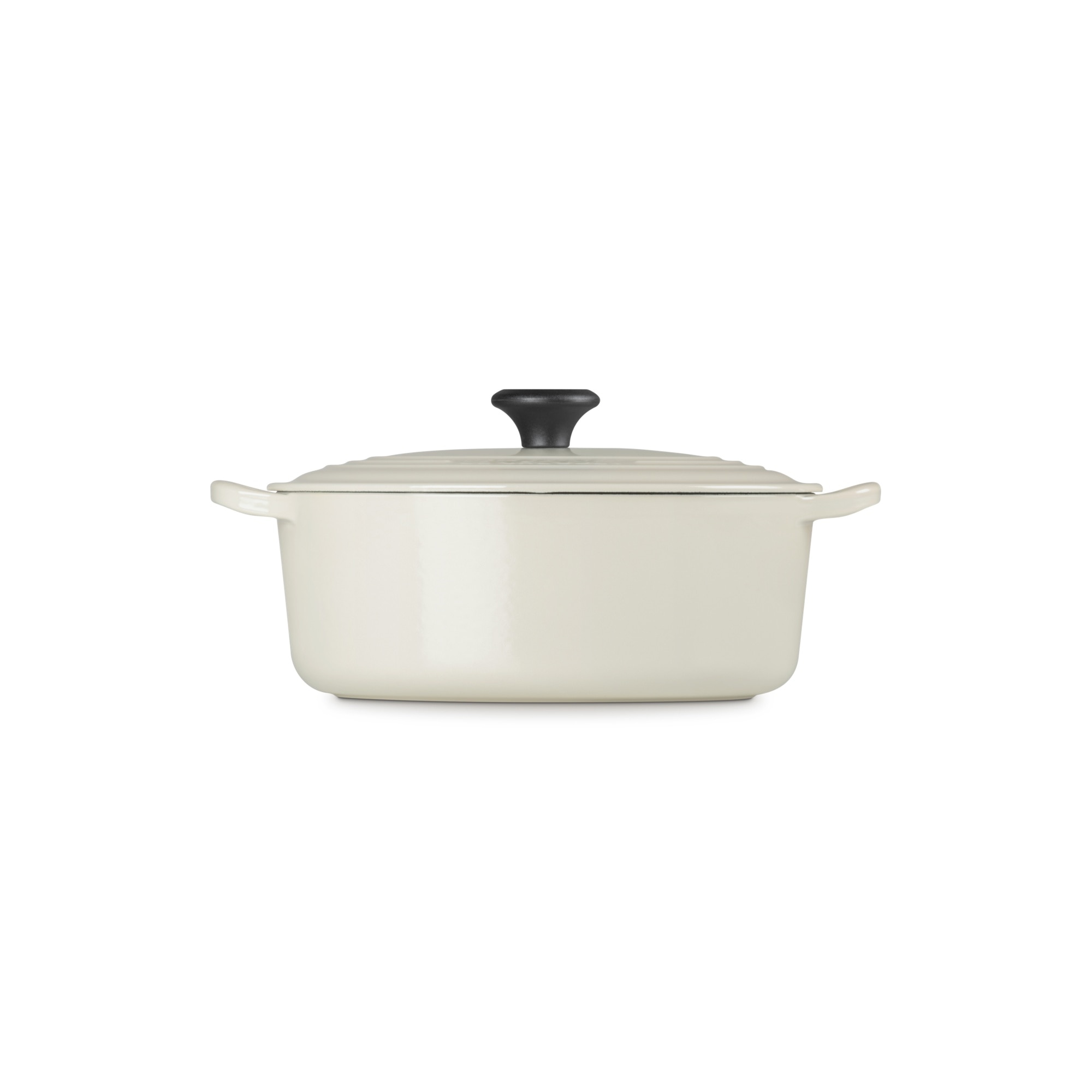 Cocotte oval de ferro fundido Le creuset Creme-3