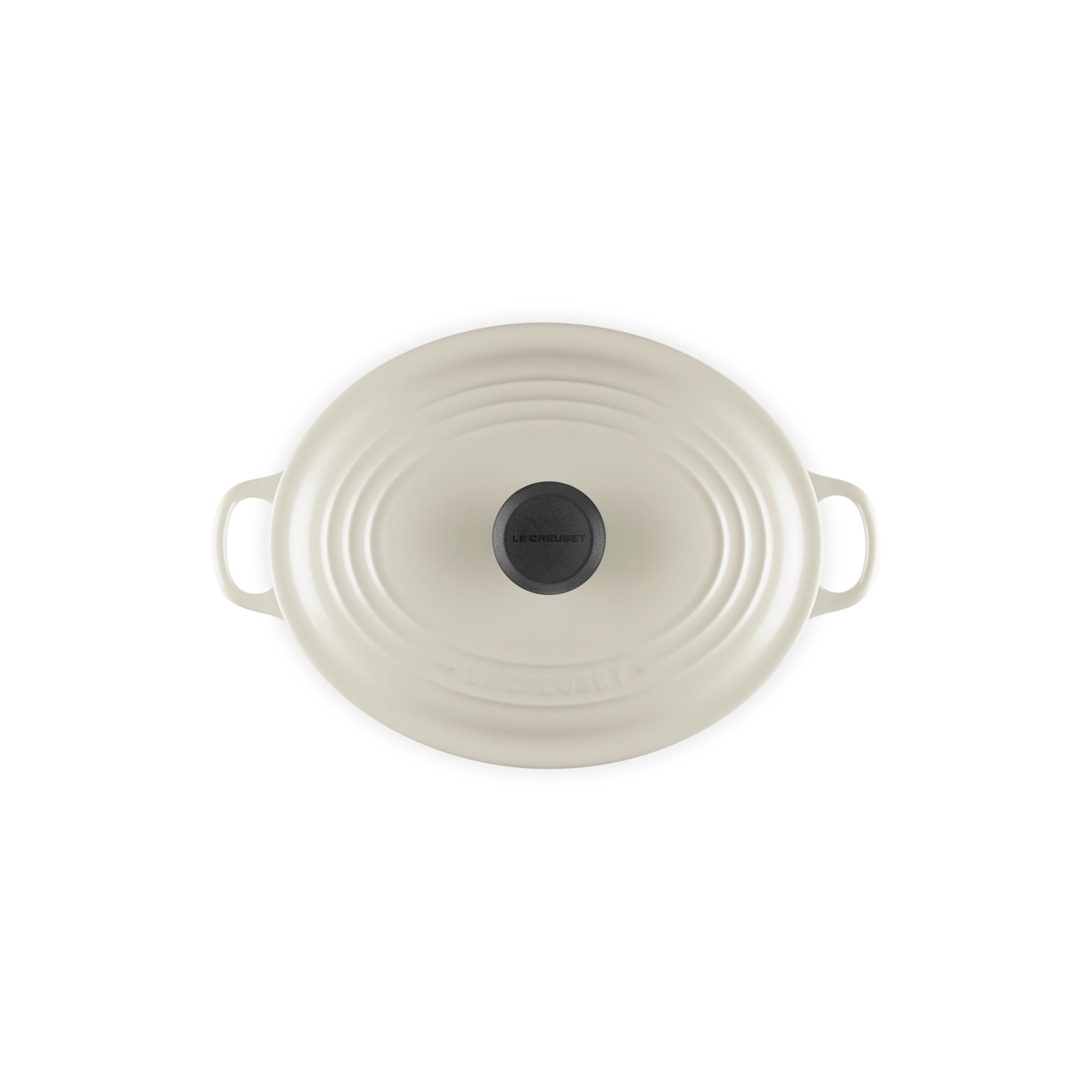 Cocotte oval de ferro fundido Le creuset Creme-5