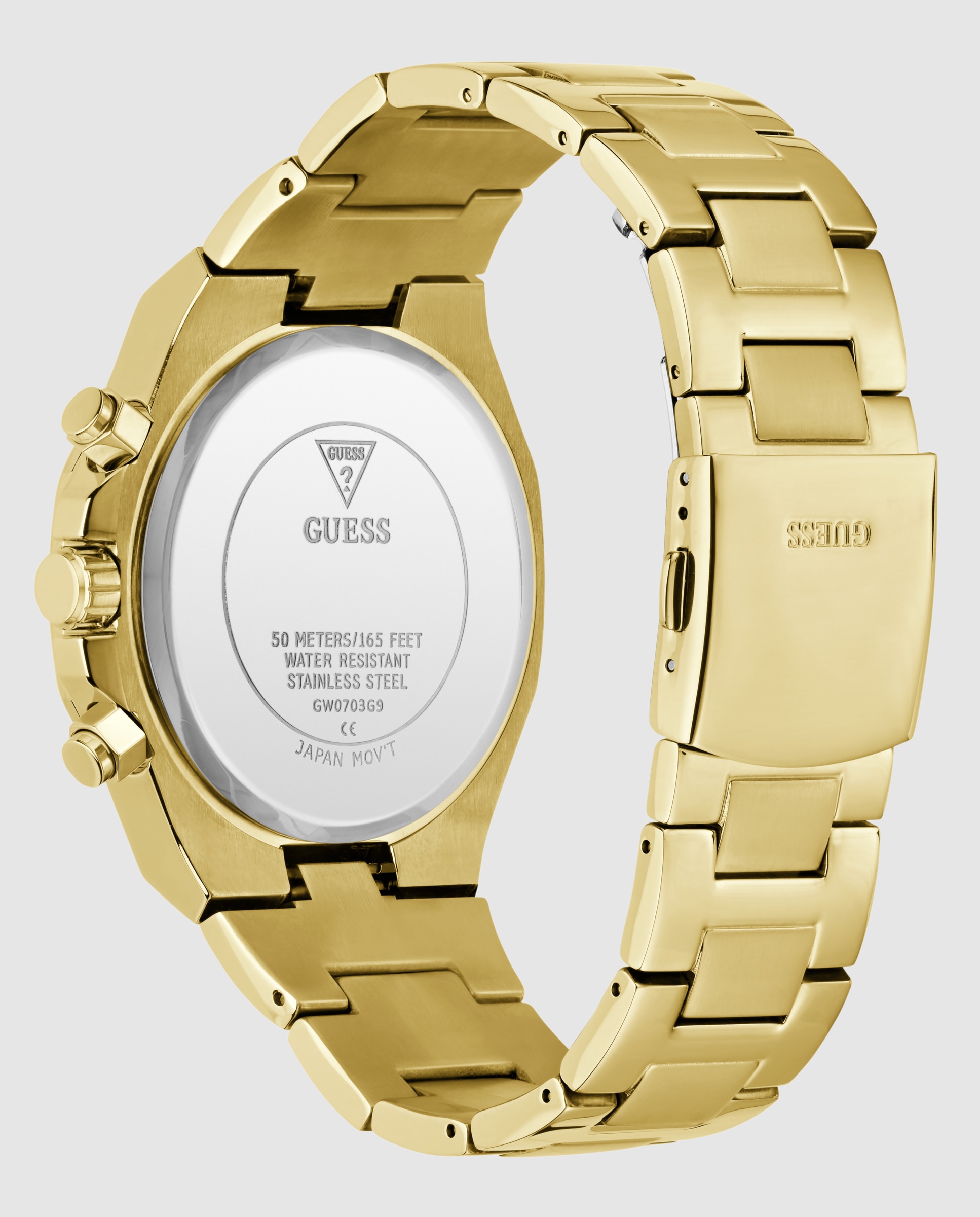 Relógio Equity Gw0703g9 de Aço Ouro-3