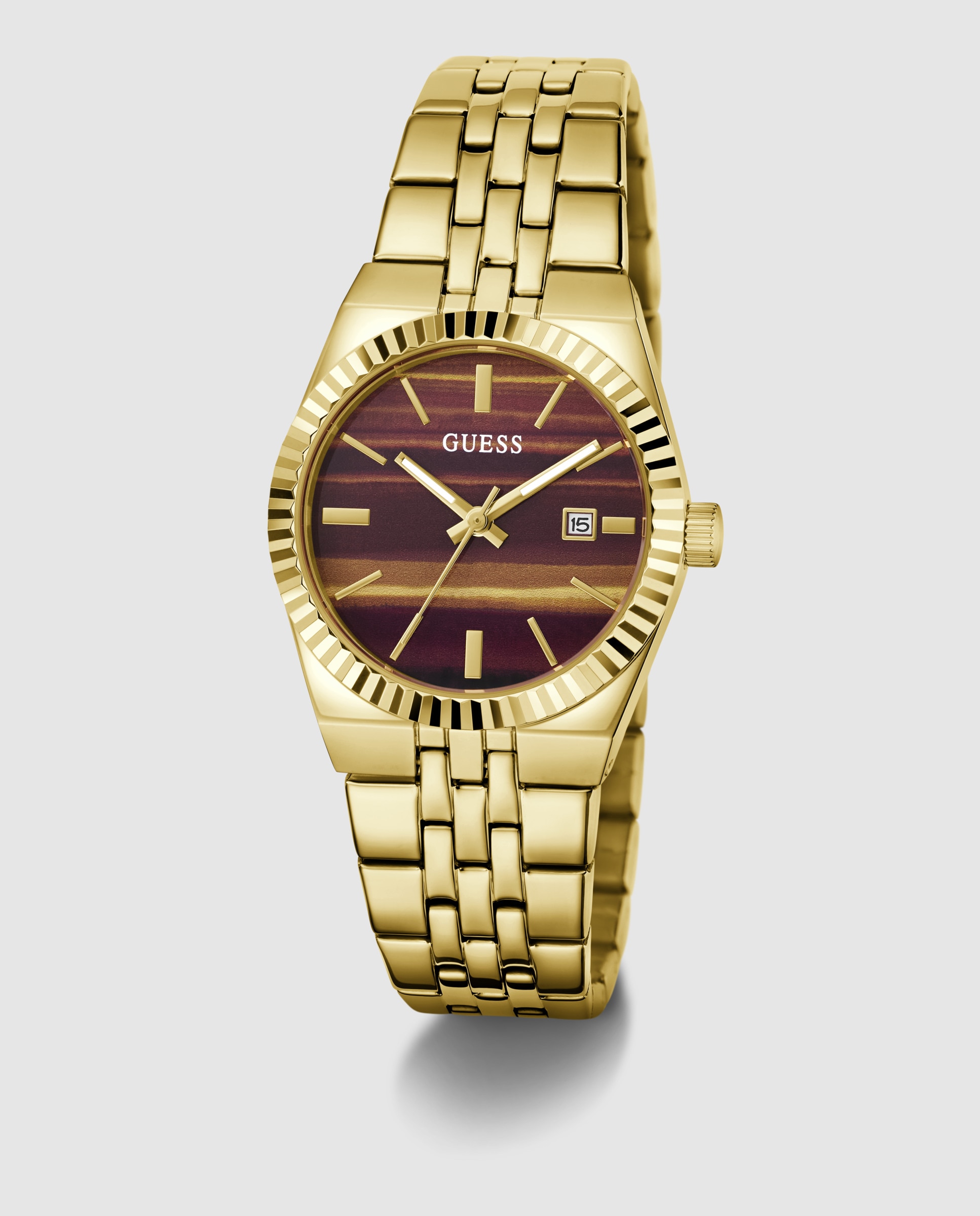 Relógio de Mulher Vera Gw1102l2 de Aço Ouro-5