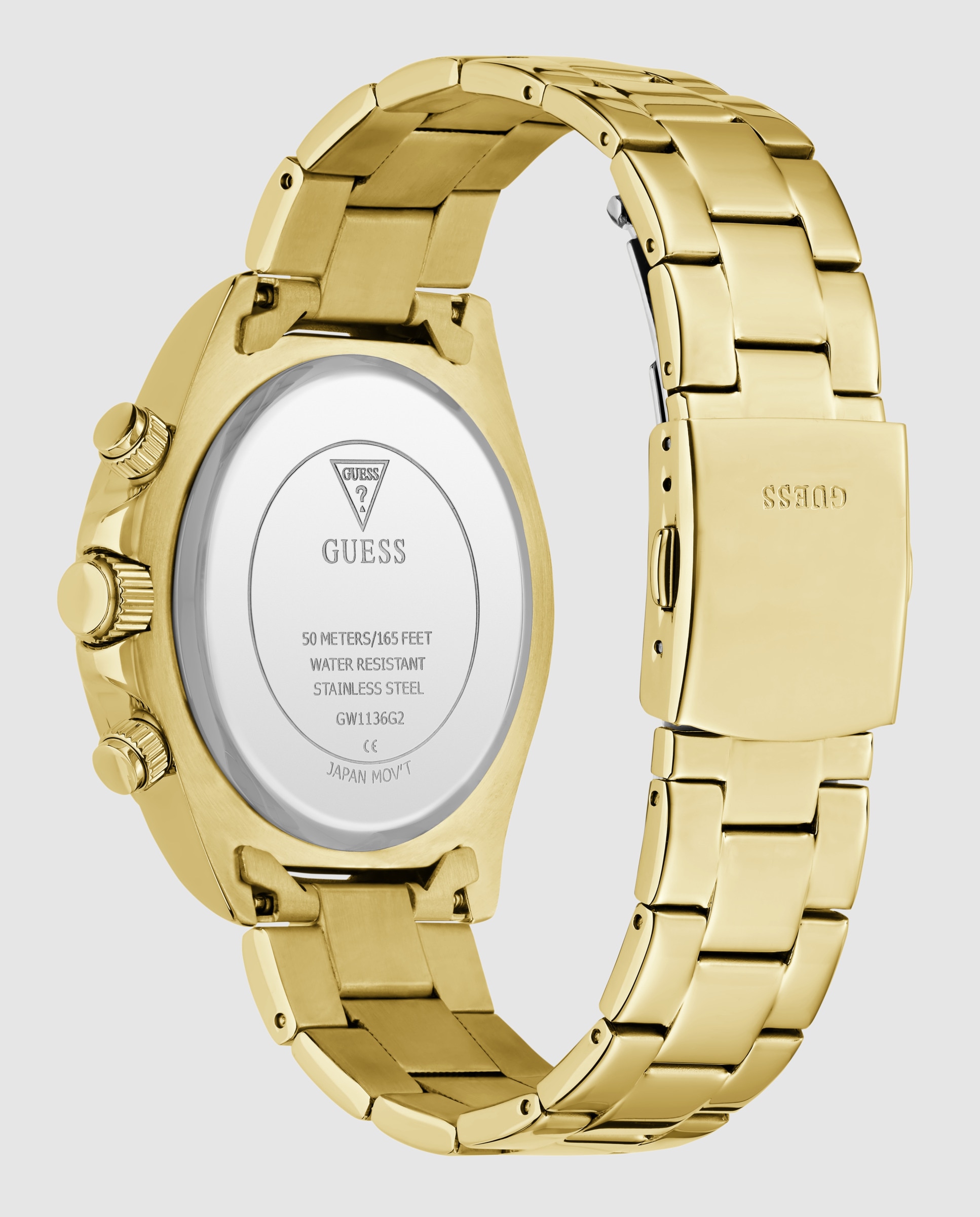 Relógio de Homem Victor Gw1136g2 de Aço Ouro-3