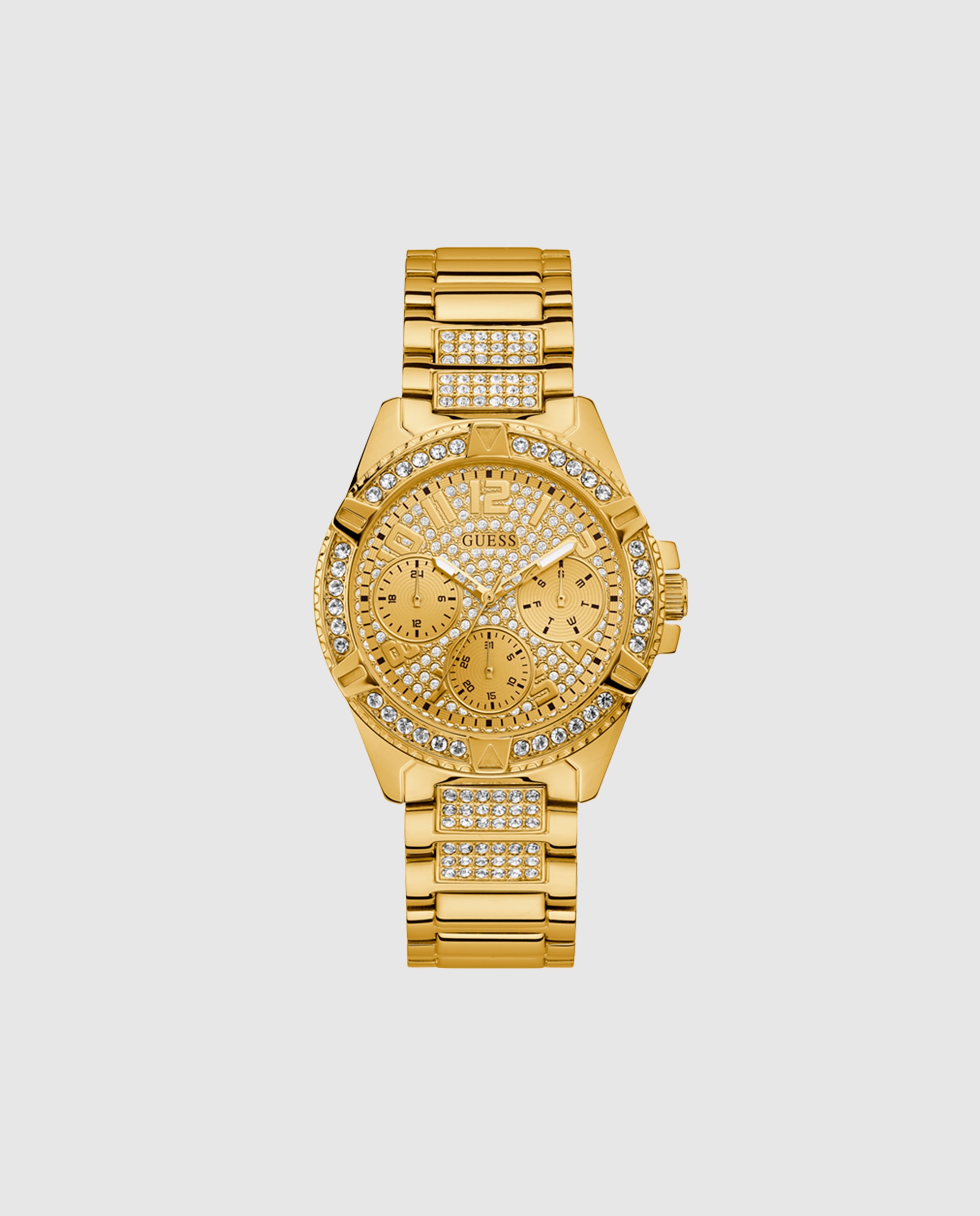 Relógio Lady Frontier W1156l2 de Aço e Bracelete Dourada Ouro-1