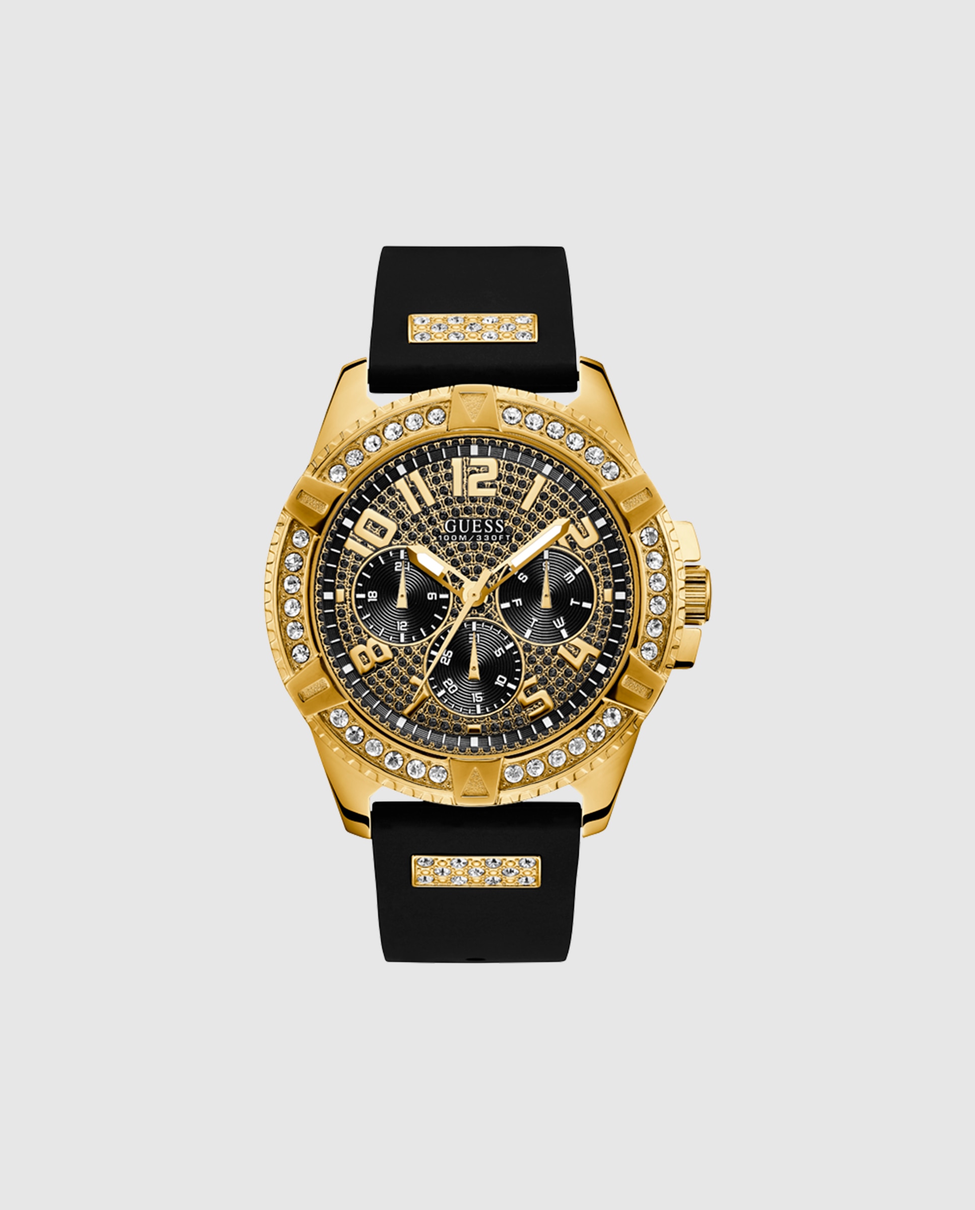 Relógio Frontier W1132g1 de Silicone e Bracelete em Preto Preto-1