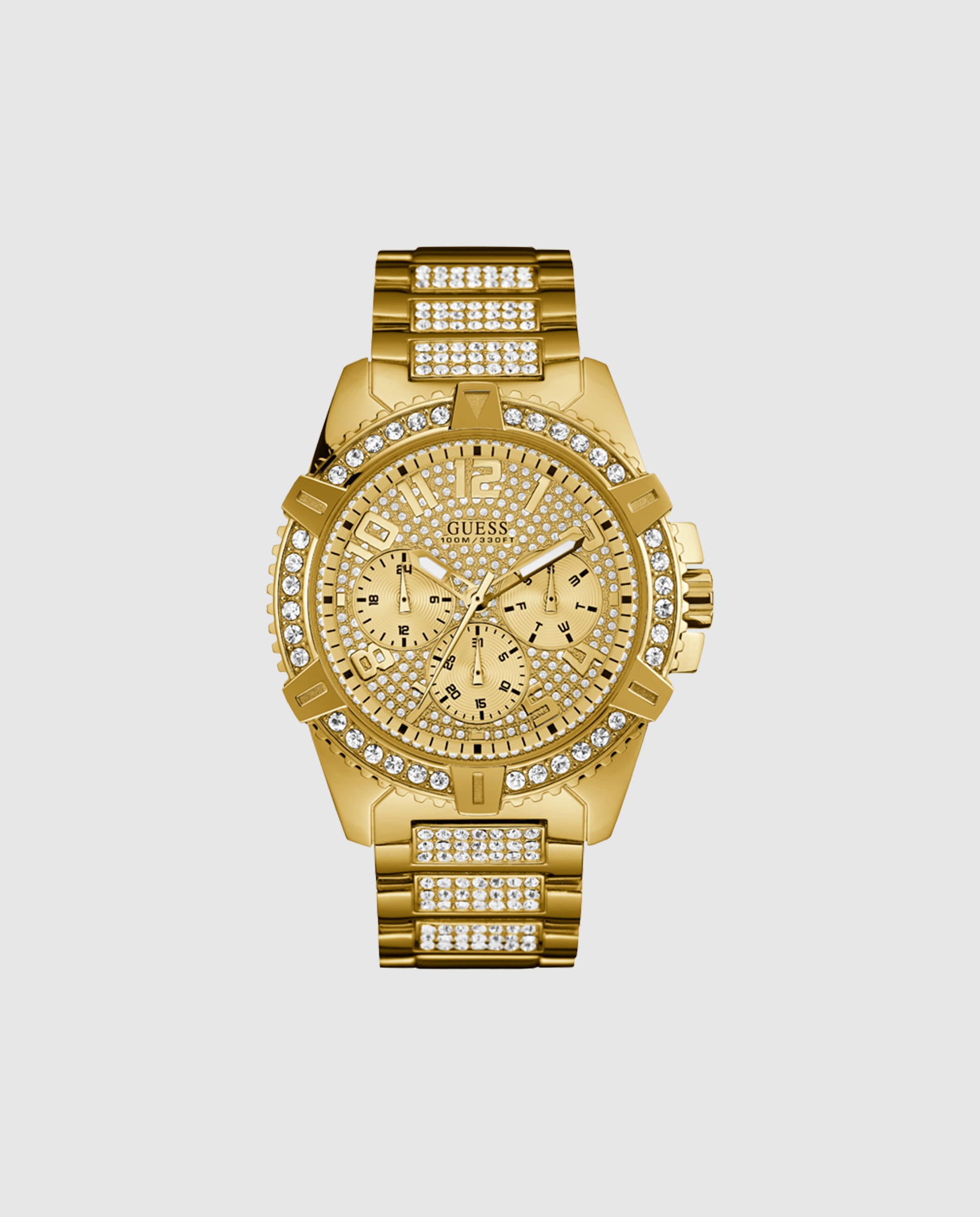 Relógio Frontier W0799g2 de Aço e Bracelete Dourada Ouro-1