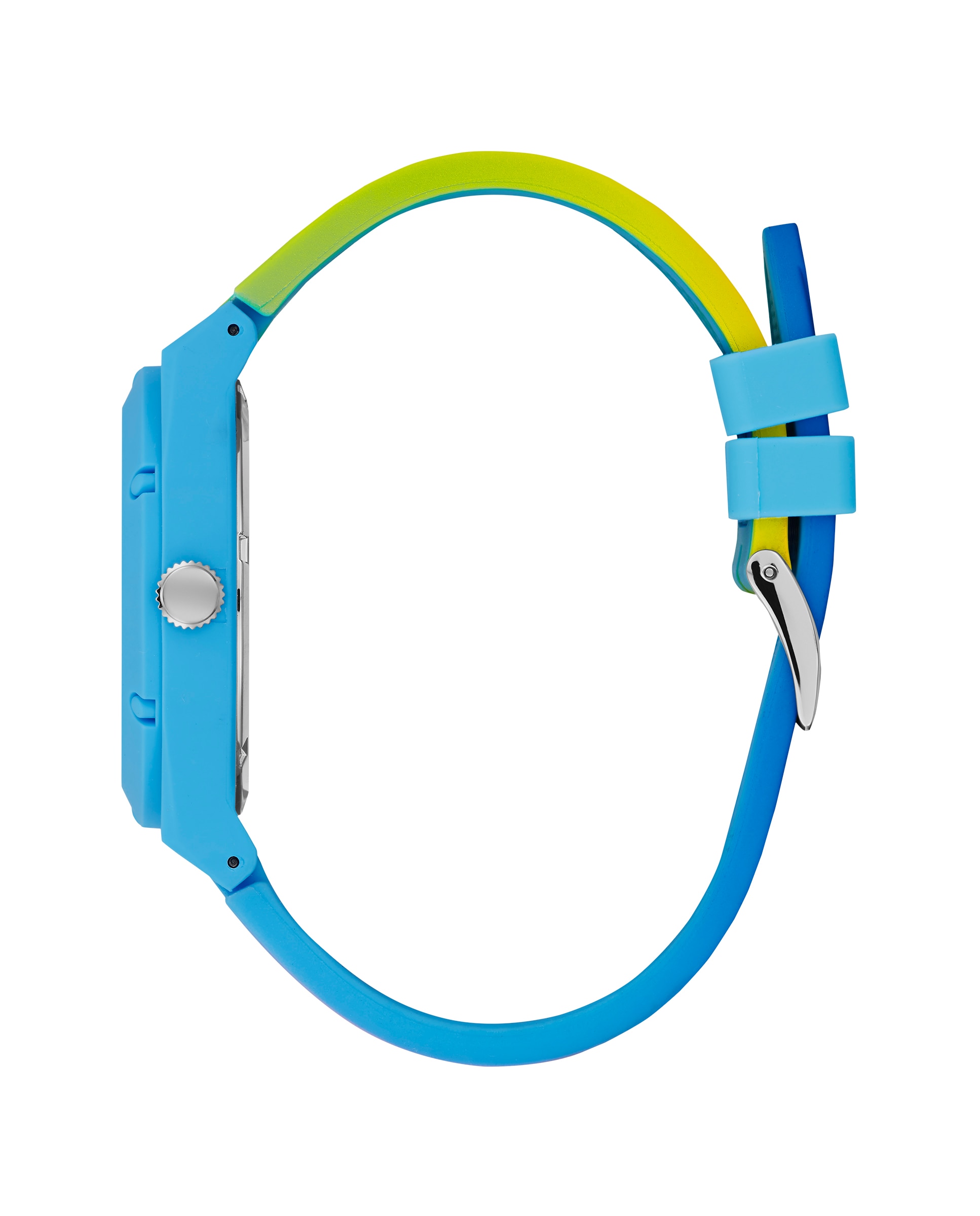 Relógio Retro Pop W0979L28 de Silicone e Bracelete em Azul Azul-2