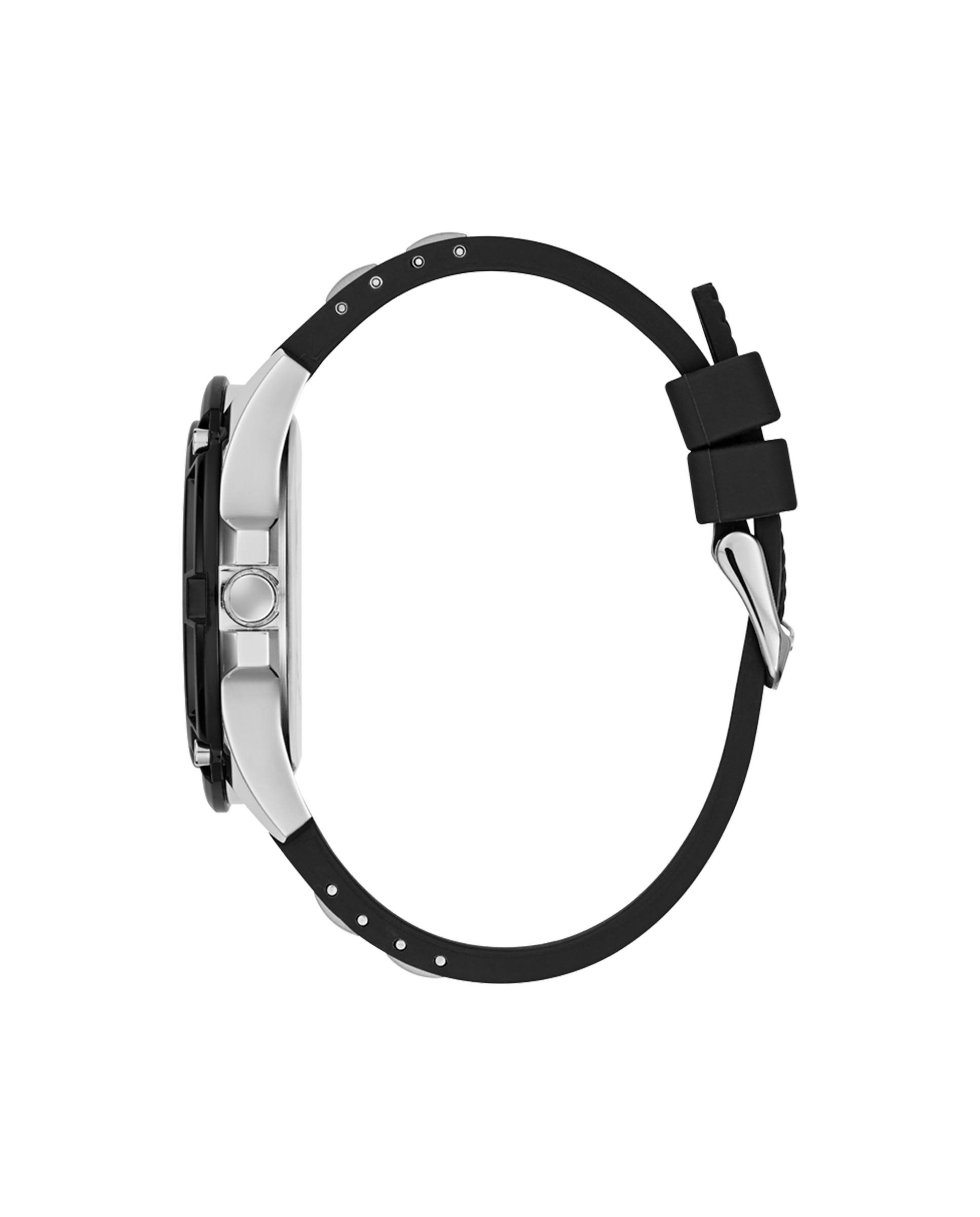 Relógio Delta Gw0051g1 de Silicone e Bracelete em Preto Preto-2