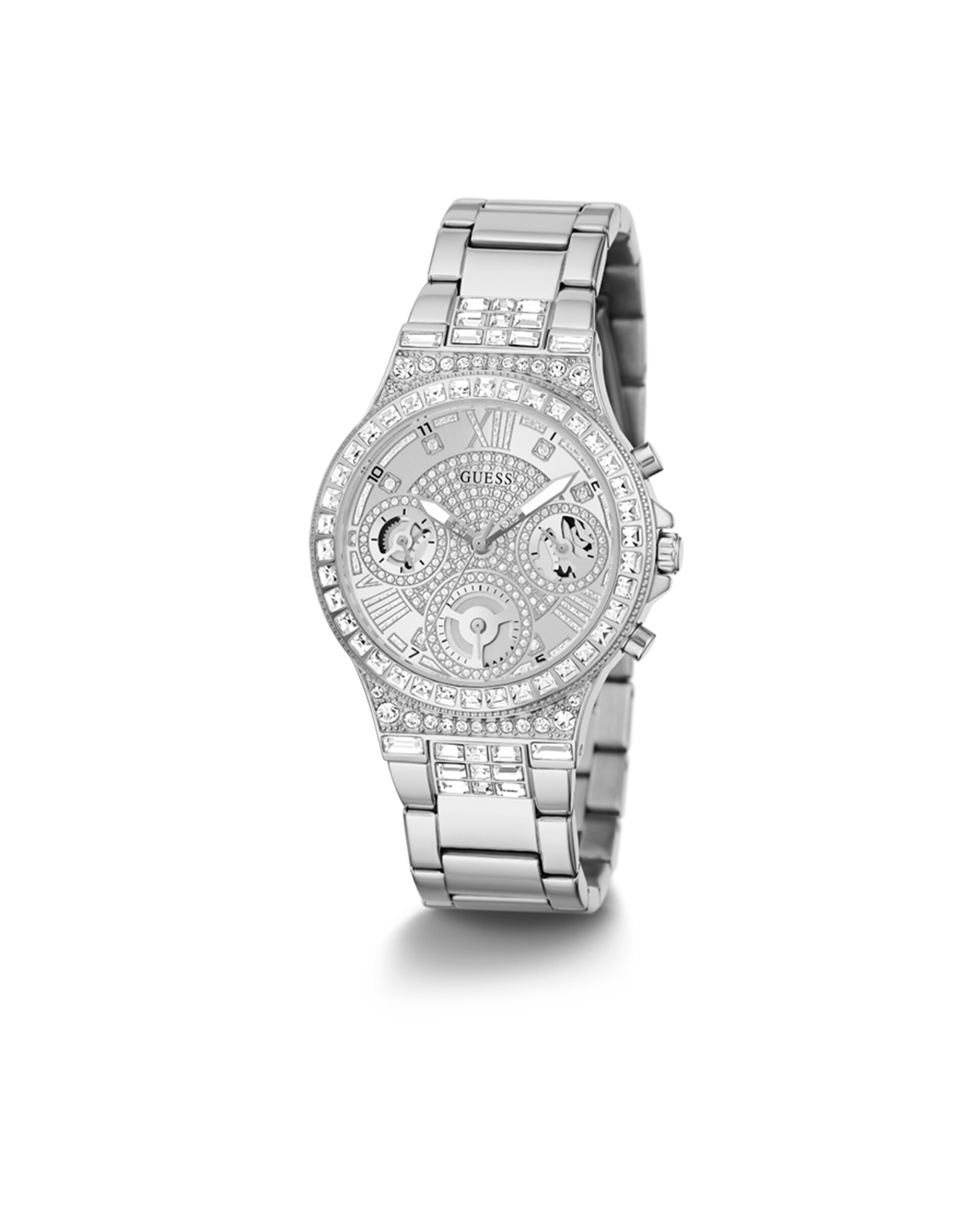 Relógio Moonlight Gw0320l1 de Silicone e Bracelete Prateada Prata-5