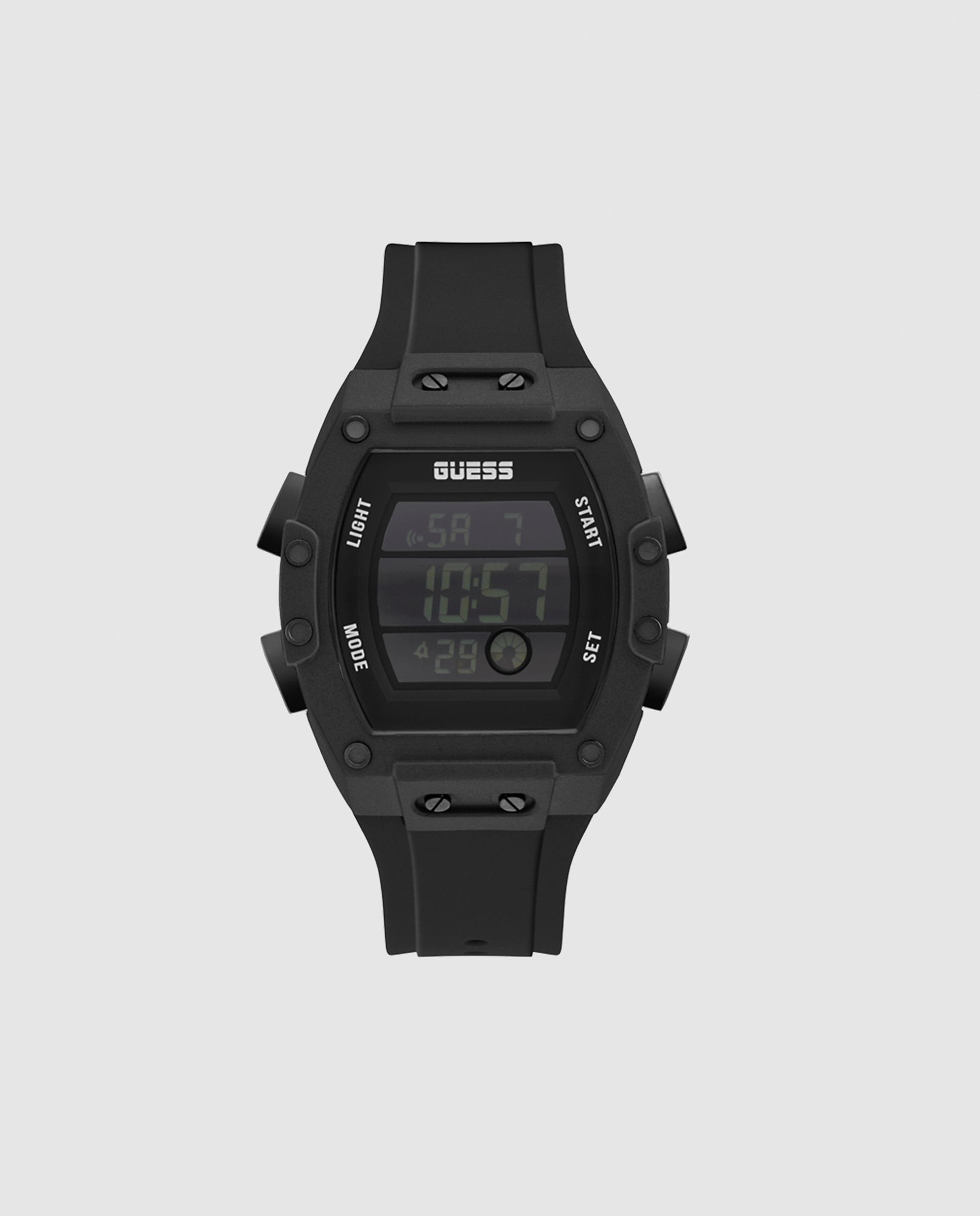 Relógio Phoenix Gw0340g4 de Silicone e Bracelete em Preto Preto-1
