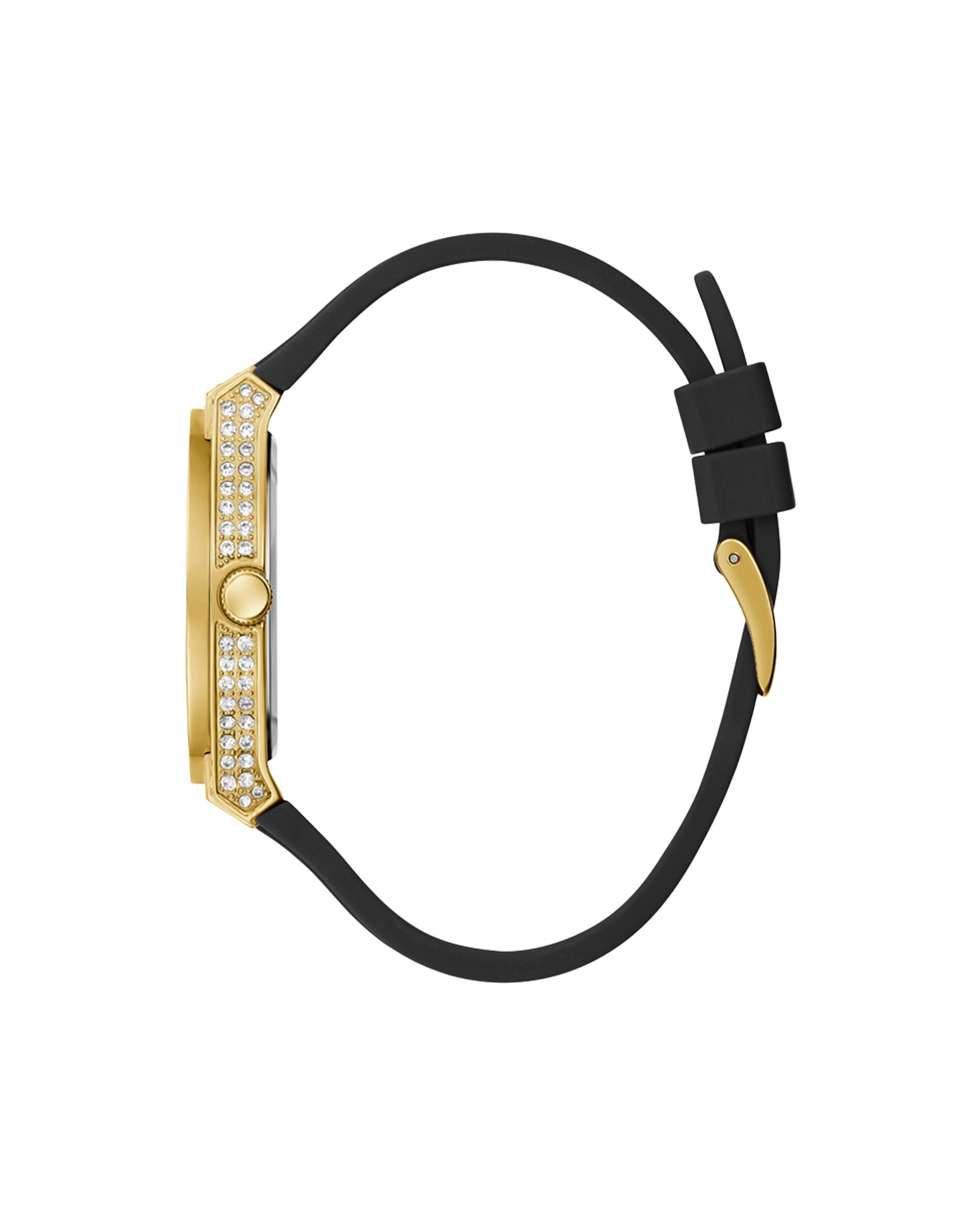 Relógio Princess Gw0439l2 de Silicone e Bracelete em Preto Preto-2