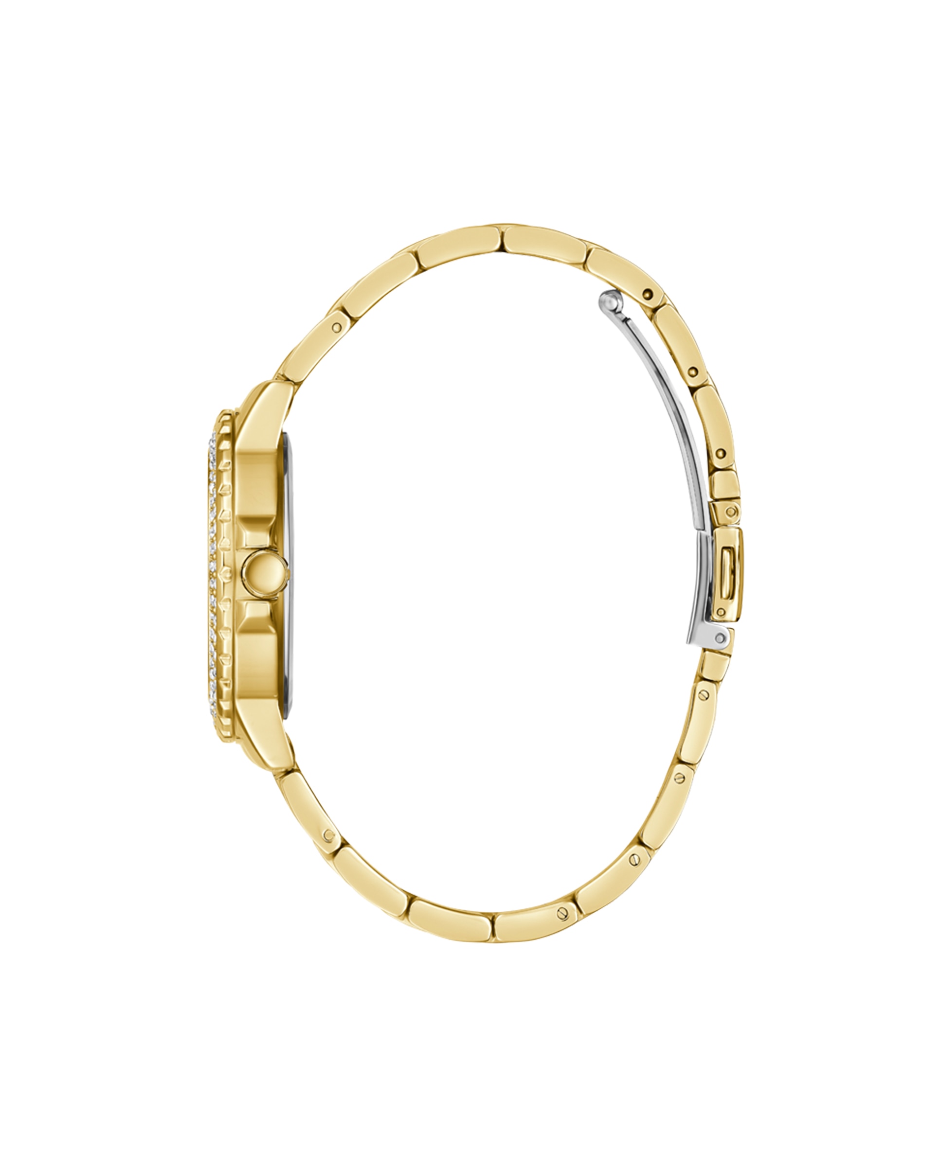 Relógio de Mulher Crown Jewel Gw0410l2 de Aço e Bracelete Dourada Ouro-2
