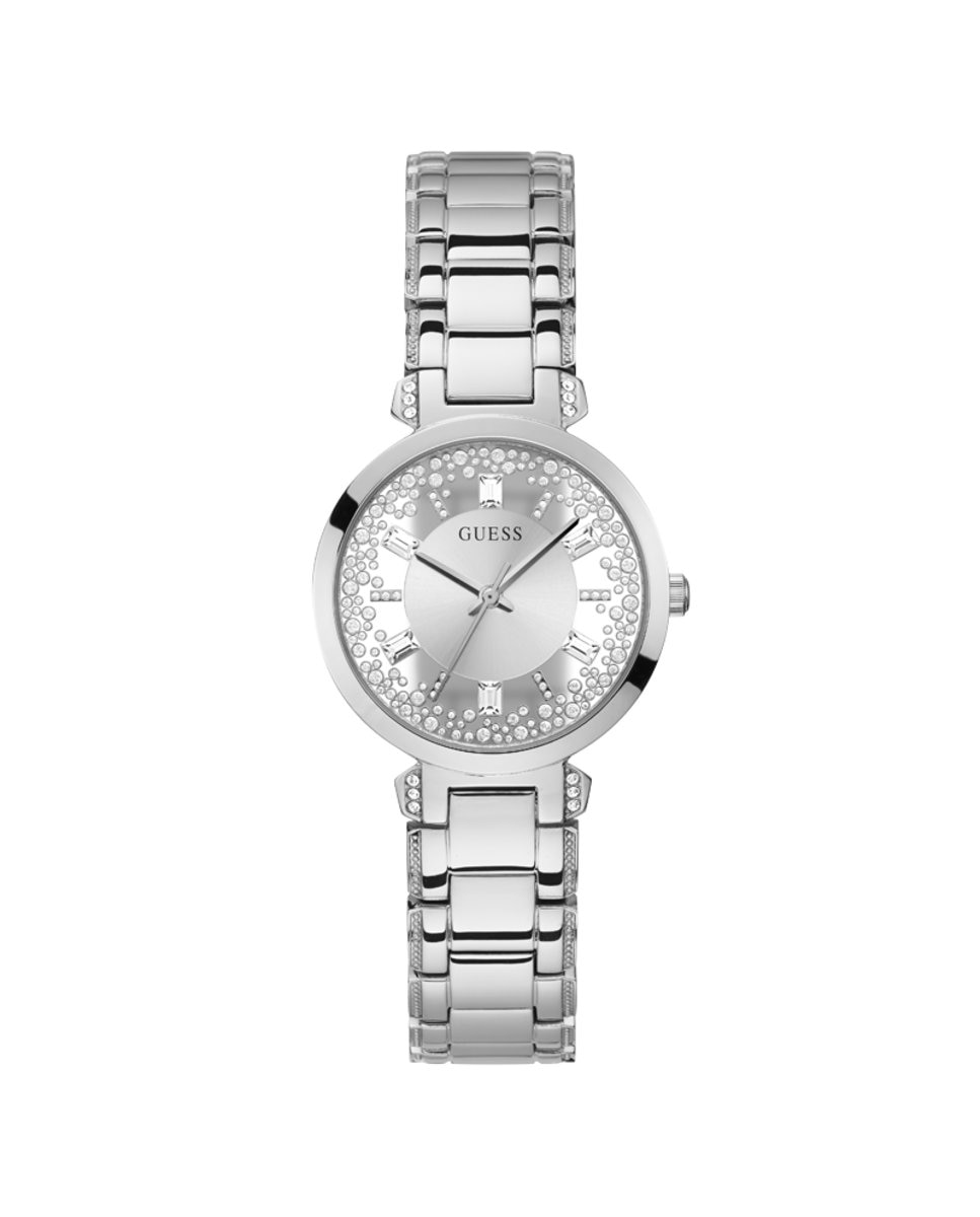 Relógio de Mulher Crystal Clear Gw0470l1 de Aço e Correia Prateada Prata-1