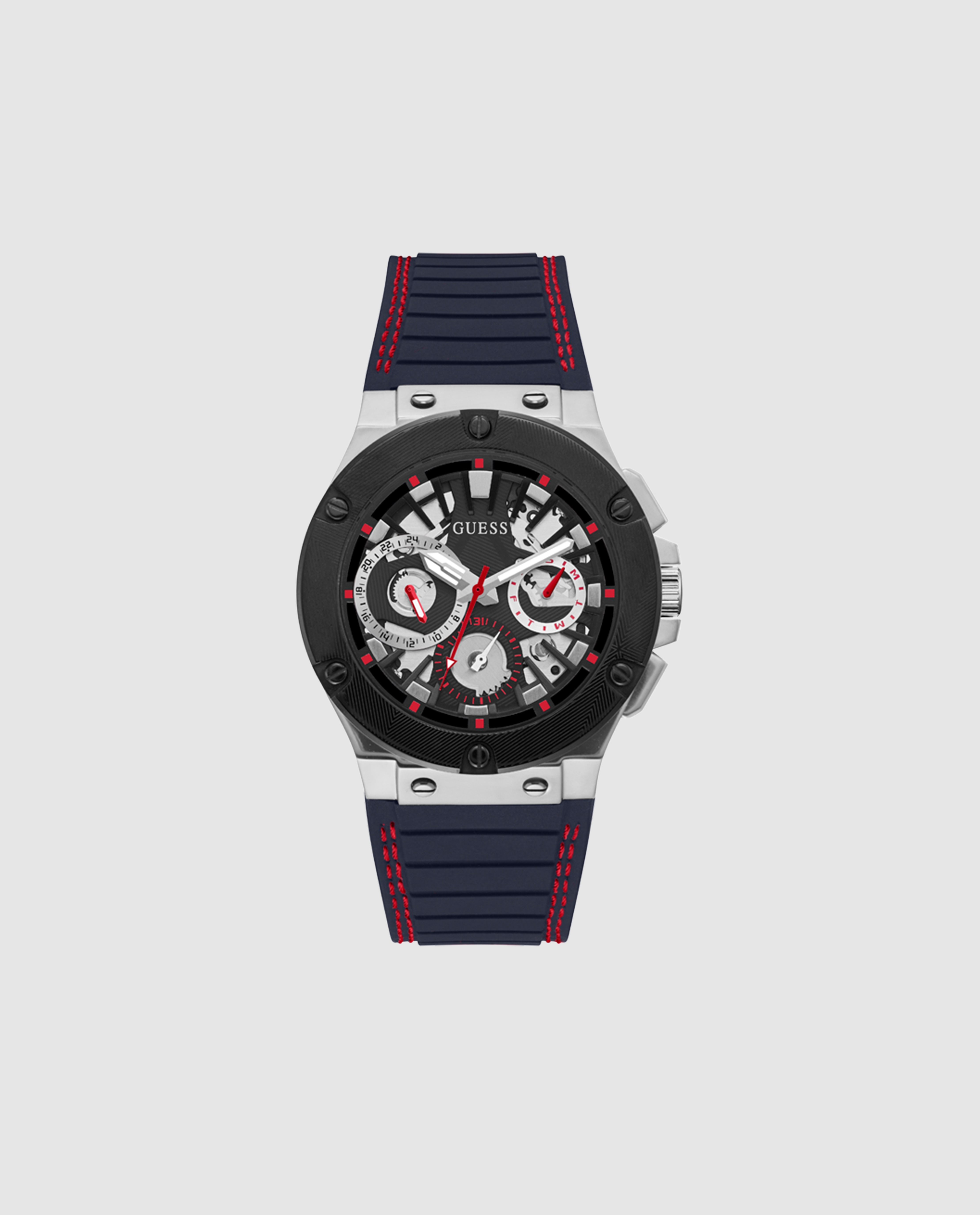 Relógio Circuit Gw0487g1 de Silicone e Correia Azul Azul-1