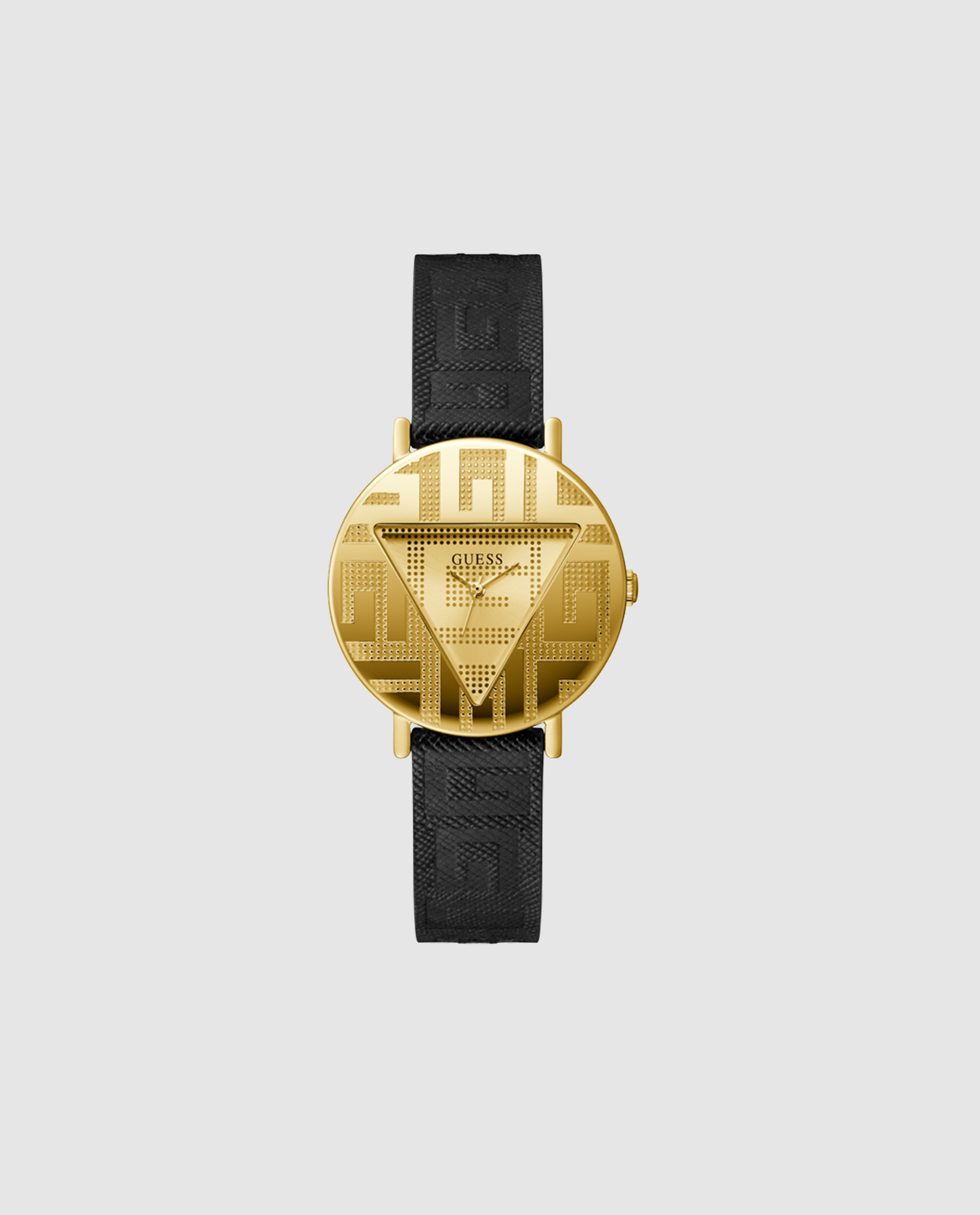 Relógio Iconic GW0478L2 de Pele e Bracelete em Preto Preto-1