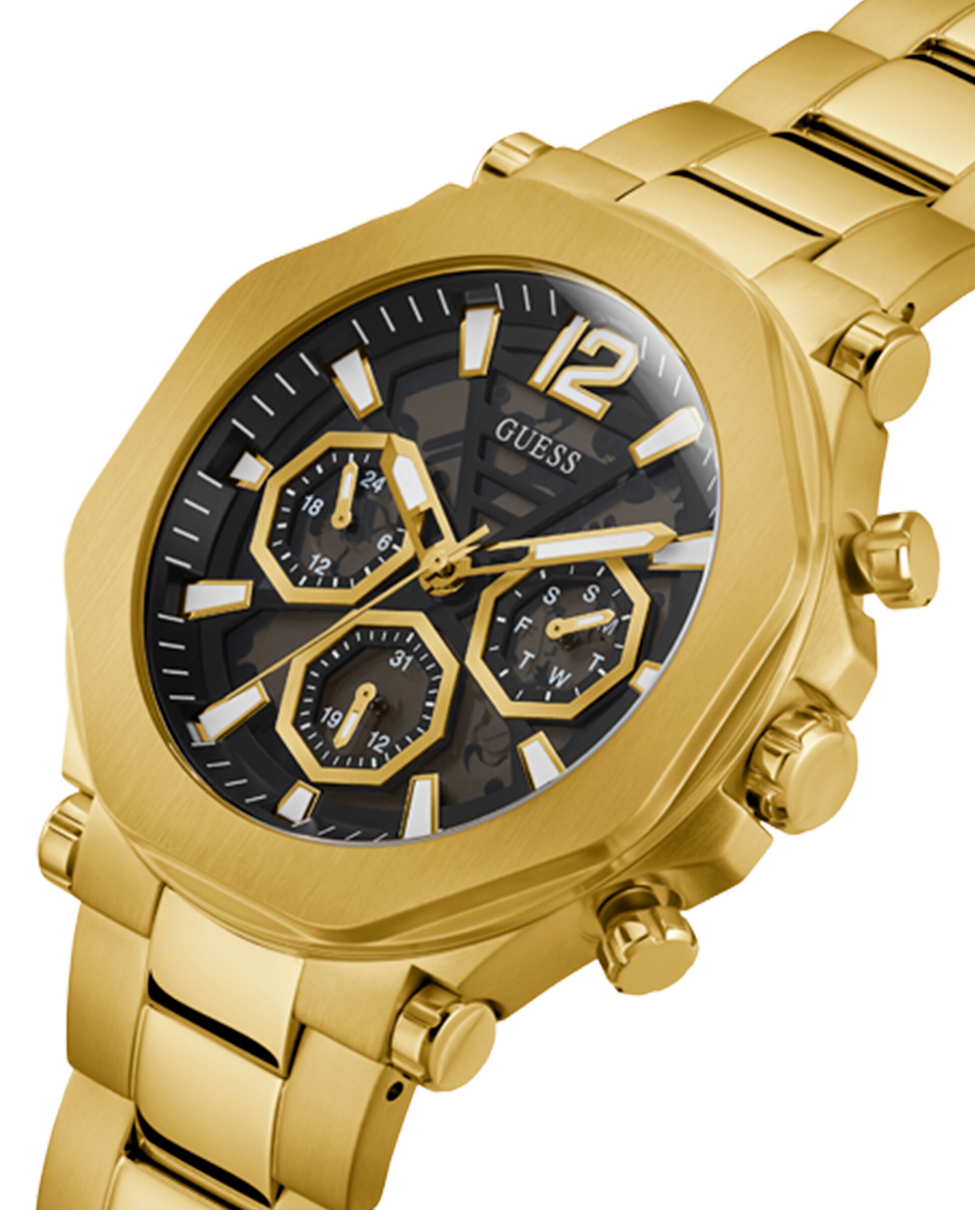 Relógio Edge GW0539G2 de Aço e Bracelete Dourada Ouro-4