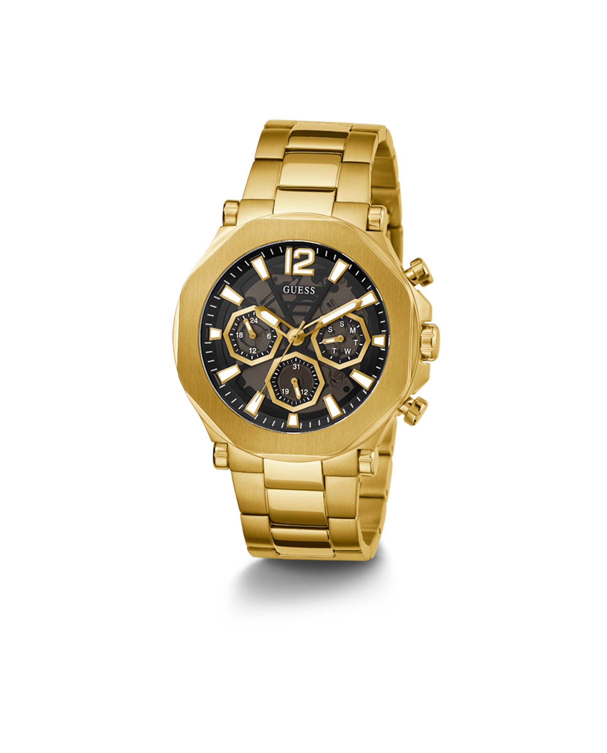 Relógio Edge GW0539G2 de Aço e Bracelete Dourada Ouro-5