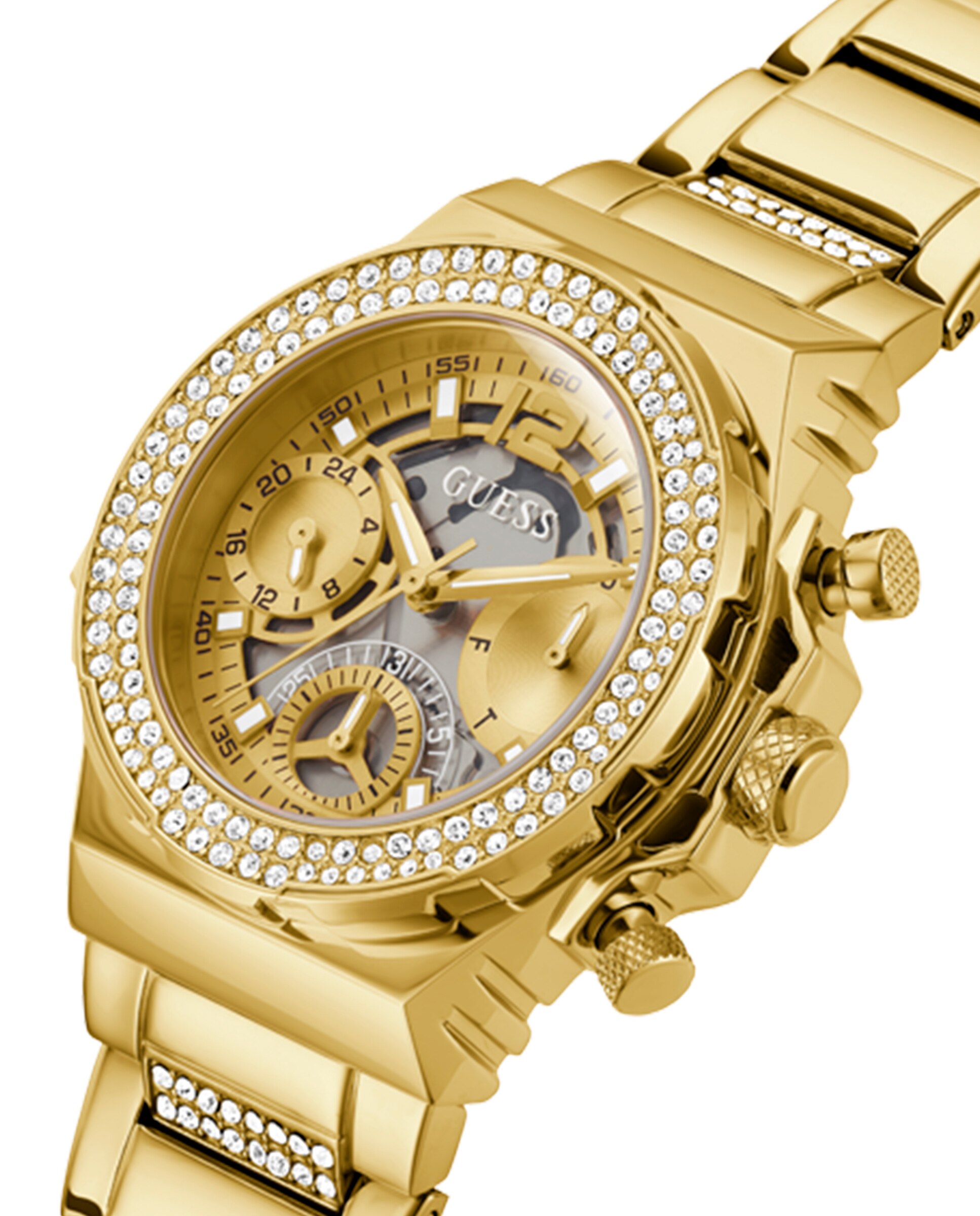 Relógio Fusion Gw0552l2 de Aço e Bracelete Dourada Ouro-4