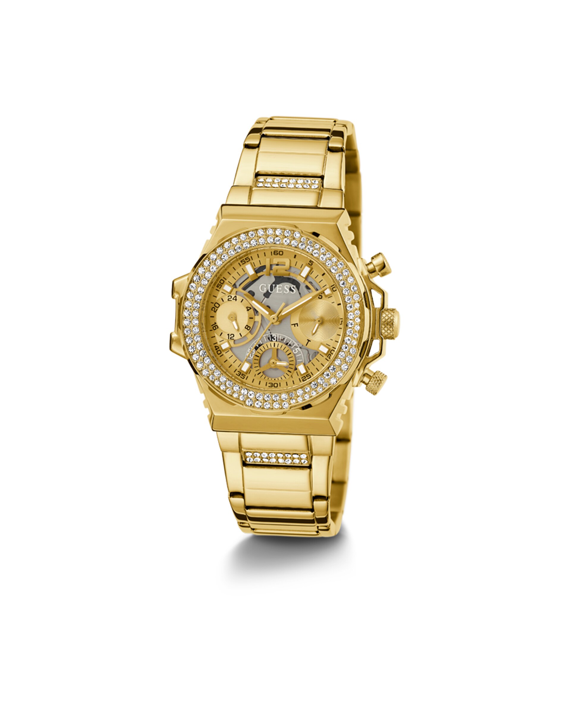Relógio Fusion Gw0552l2 de Aço e Bracelete Dourada Ouro-5