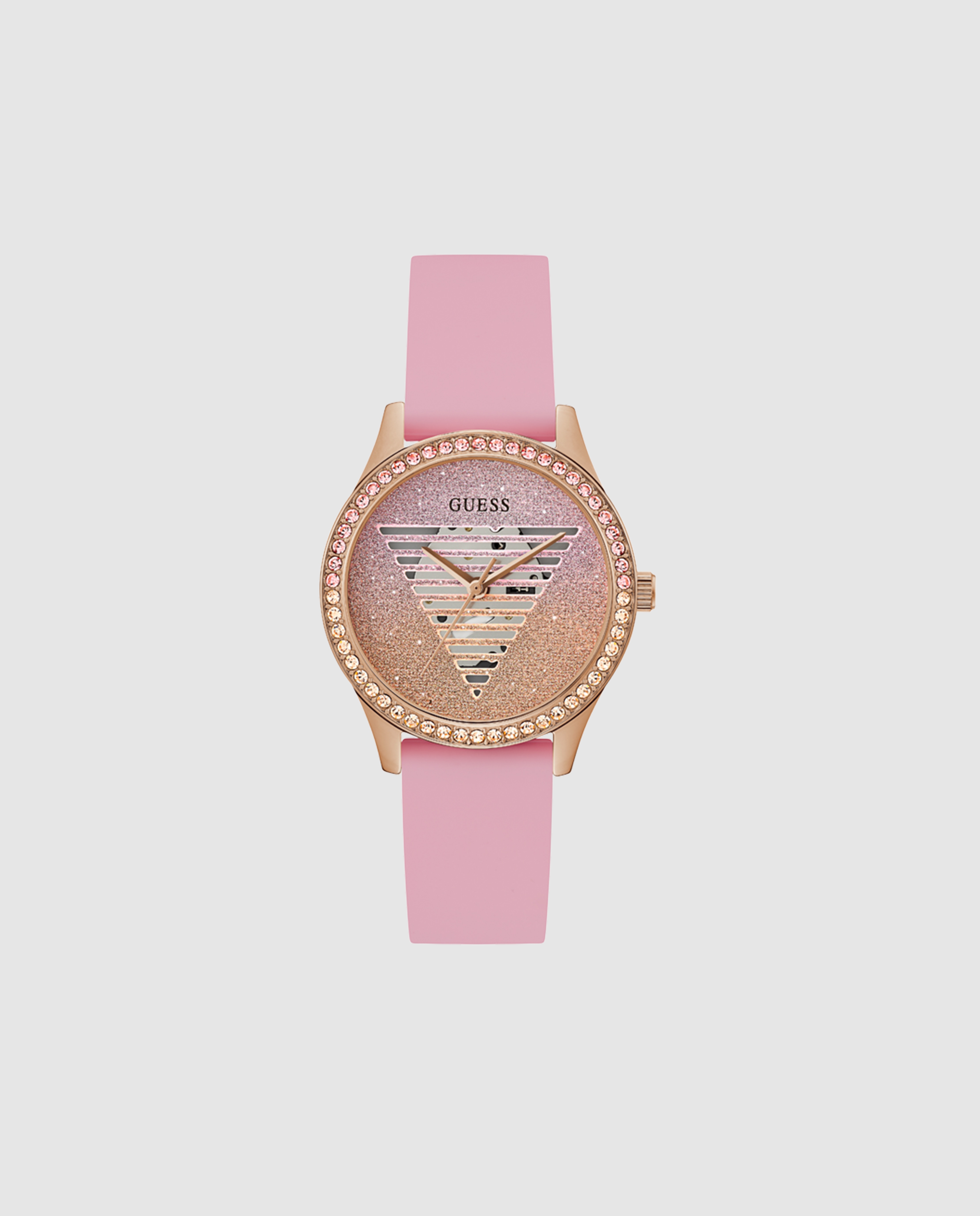 Relógio Lady Idol GW0530L4 de Silicone e Bracelete Rosa Rosa-1