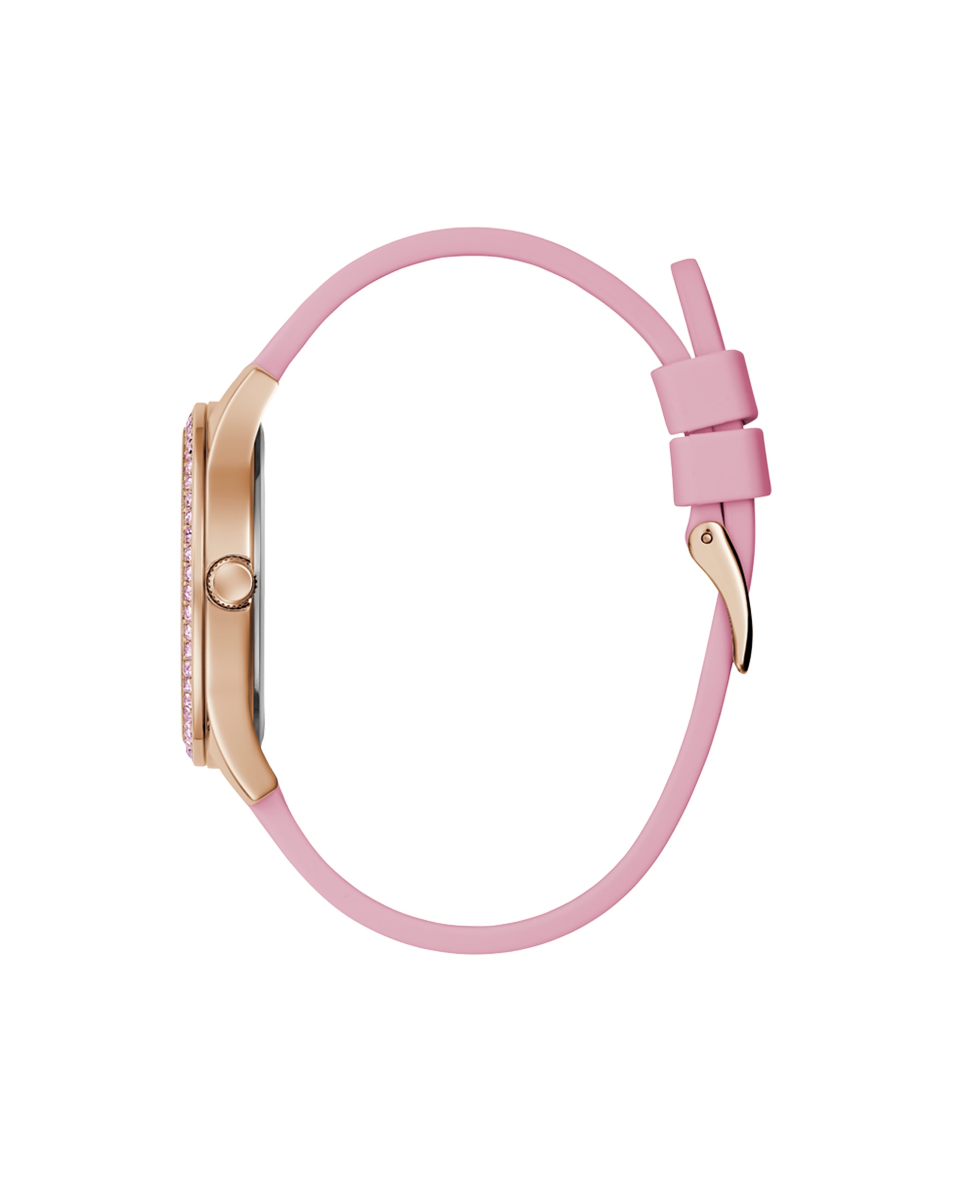 Relógio Lady Idol GW0530L4 de Silicone e Bracelete Rosa Rosa-2